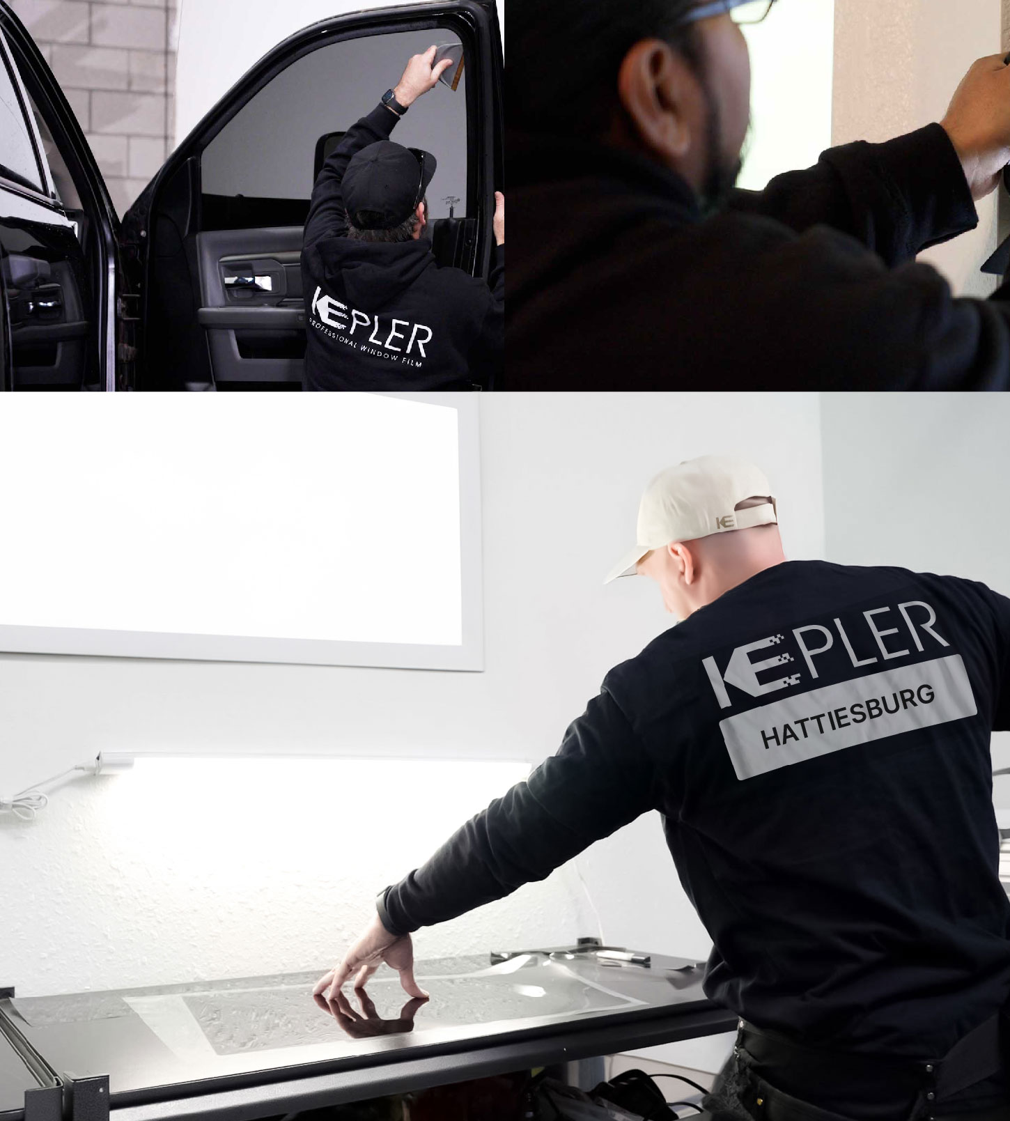 Window Tinting Specialist Cutting Film in Hattiesburg, Mississippi
