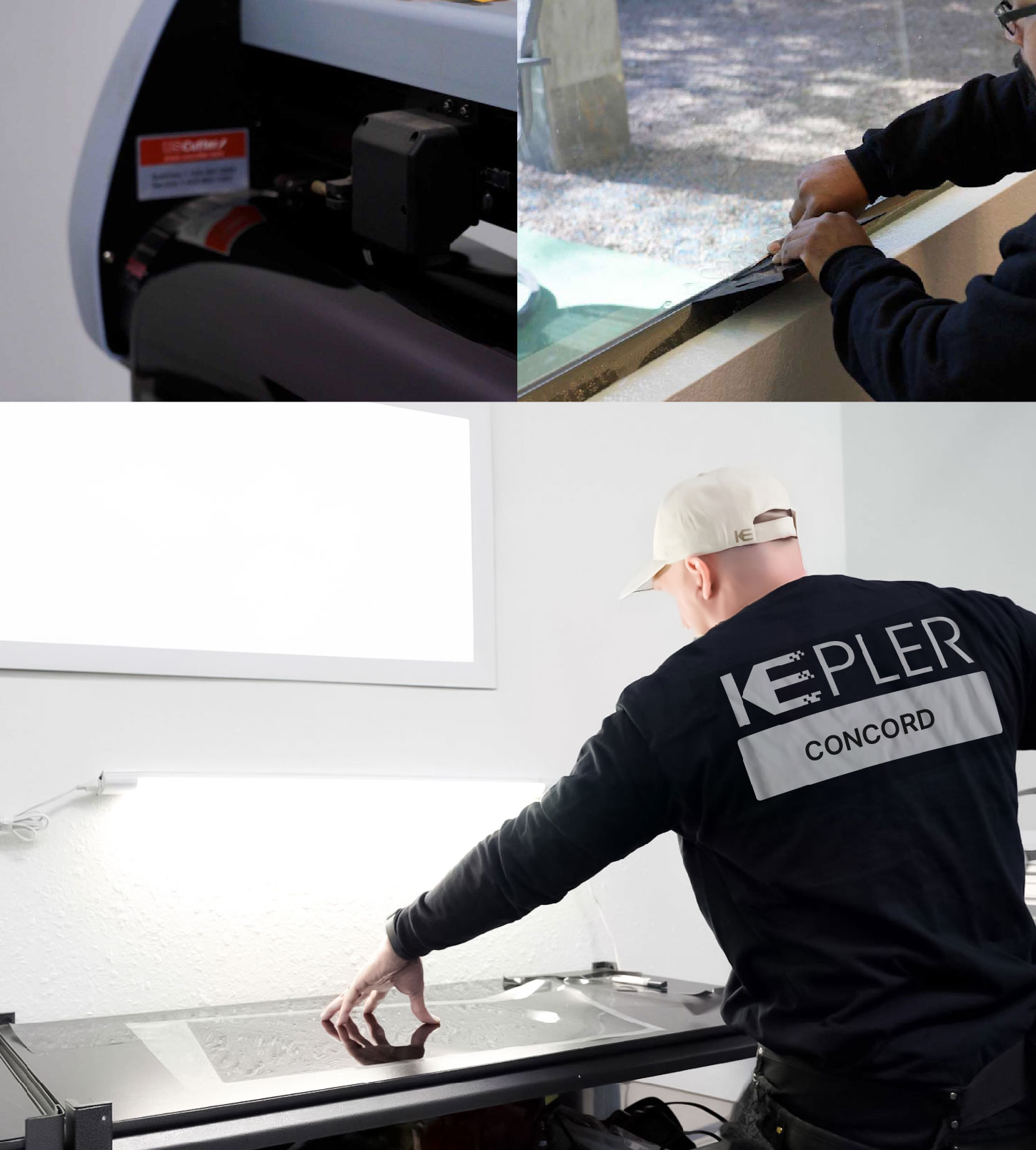 Window Tinting Specialist Cutting Film in Concord, California