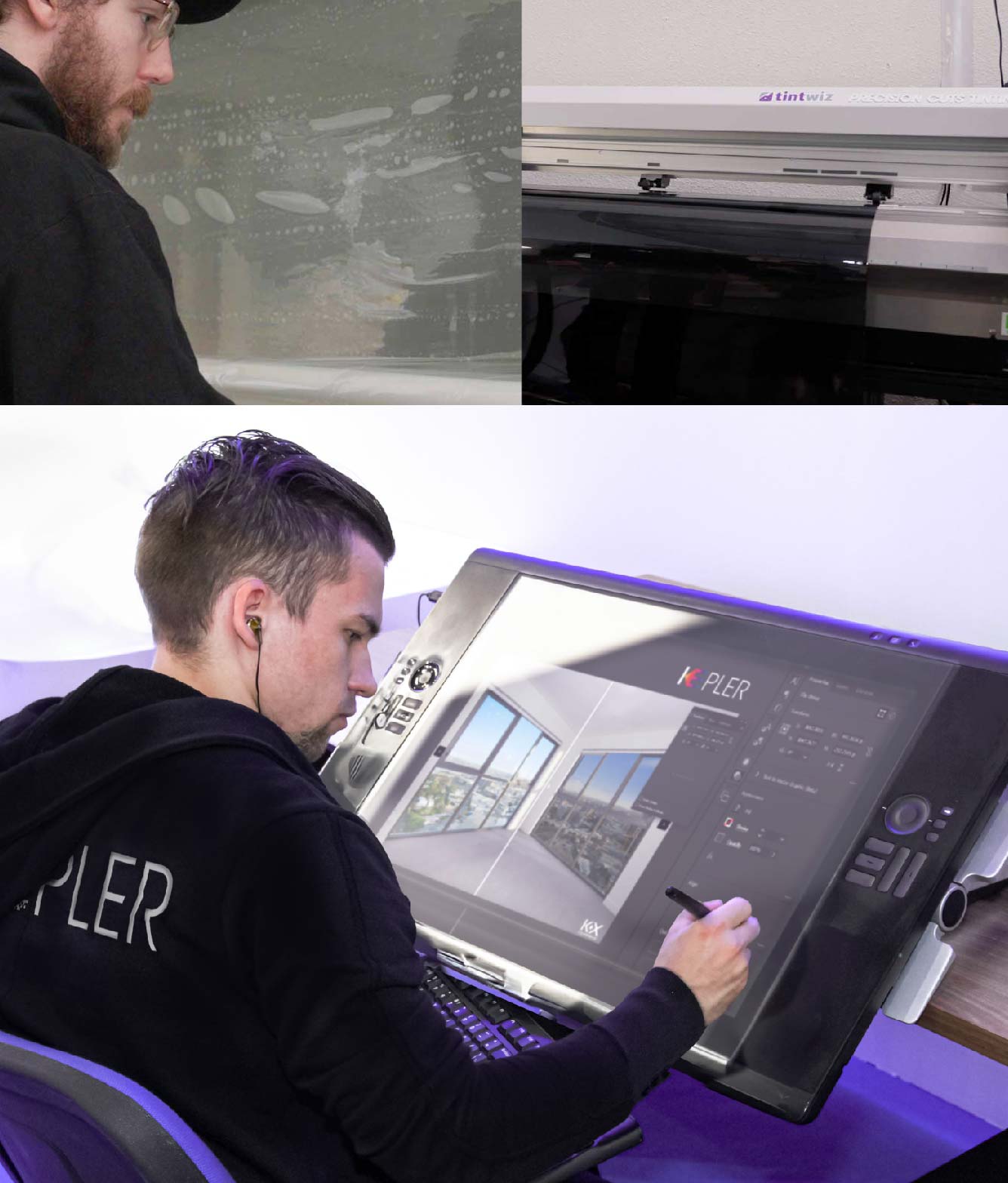 Kepler Specialist Performing Commercial Window Tinting in Sterling Sterling