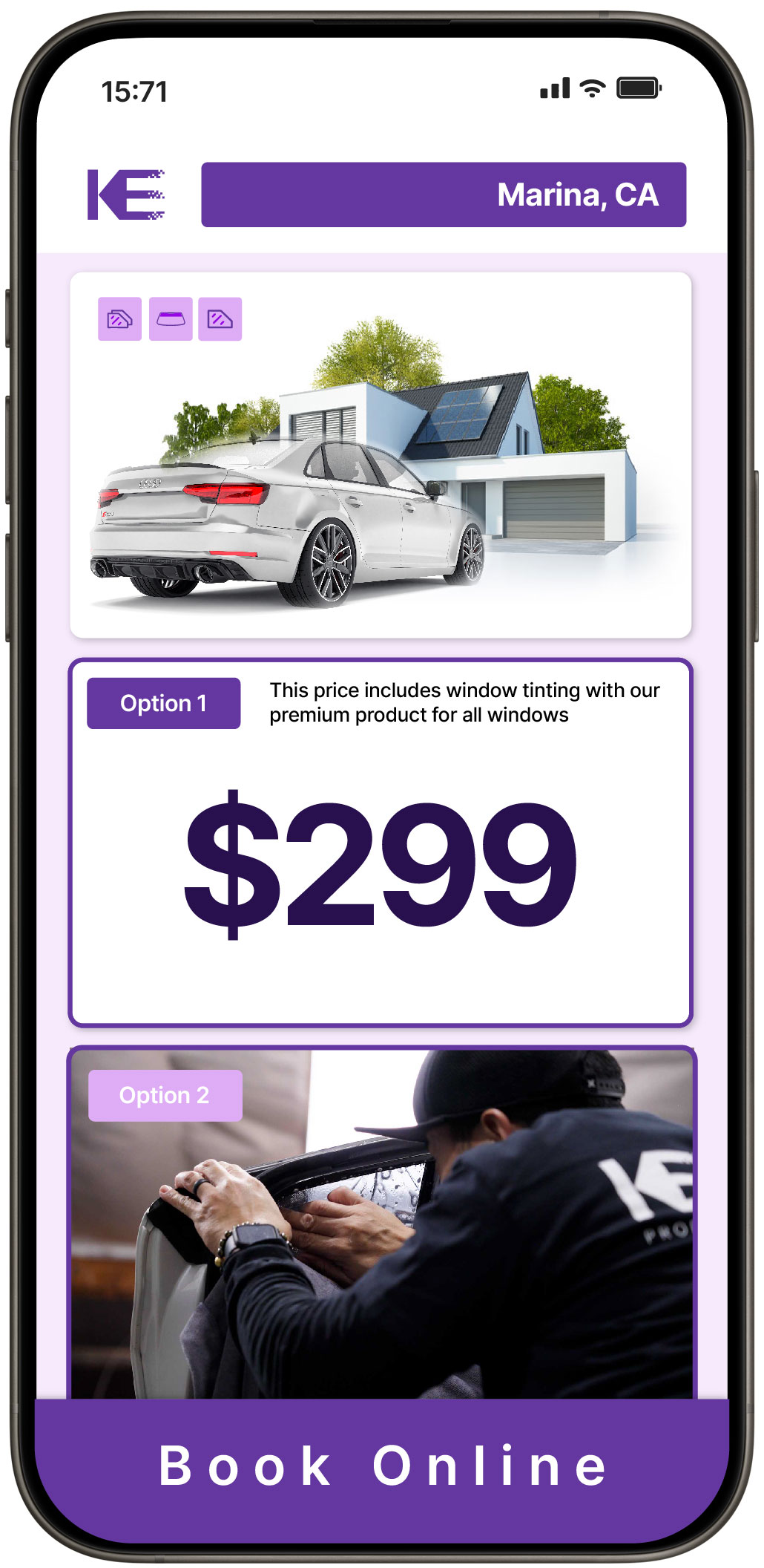 View Competitive Window Tinting Prices in Marina, California
