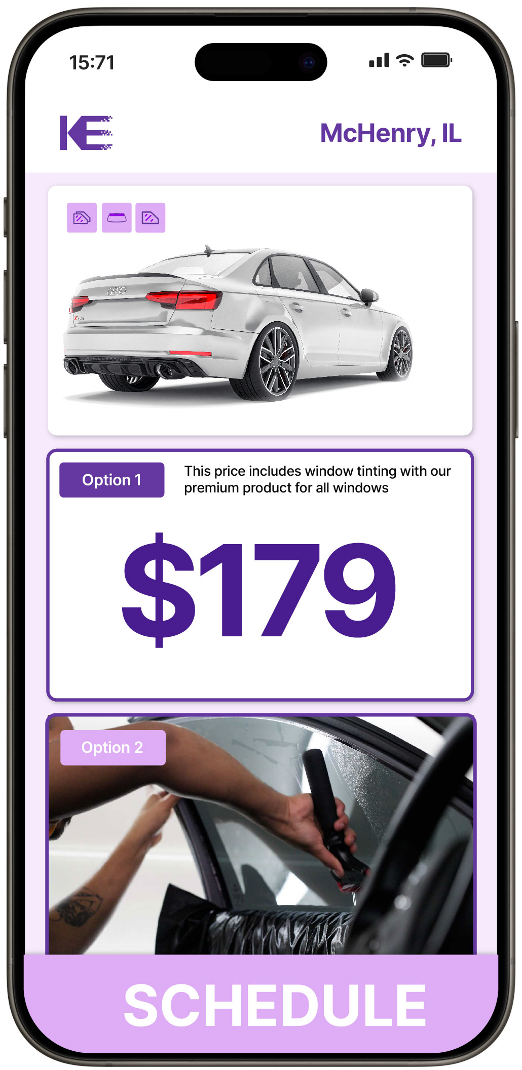 View Competitive Car Window Tinting Costs in McHenry, Illinois