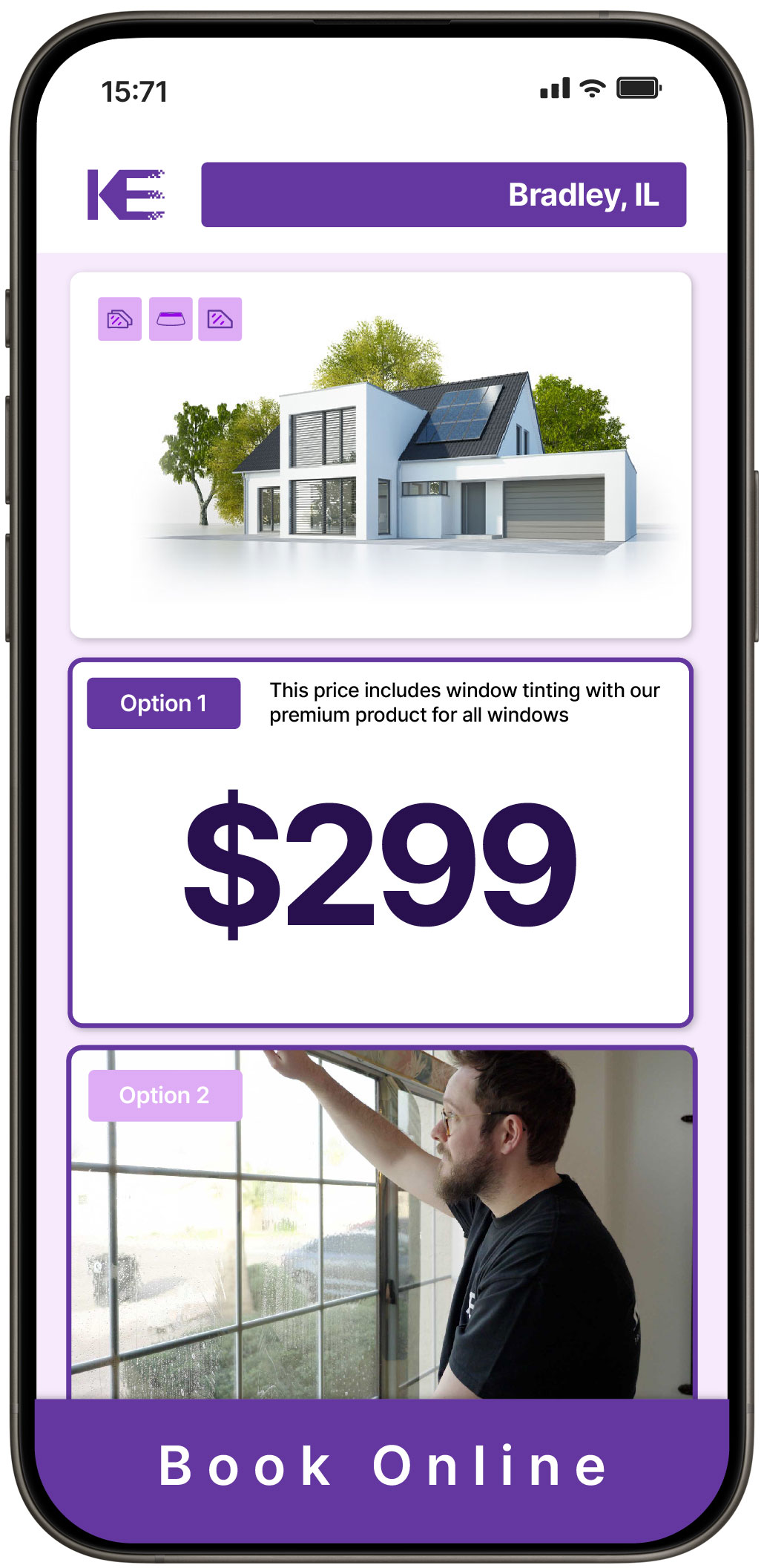 View Affordable Home Window Tinting Rates in Bradley, Illinois