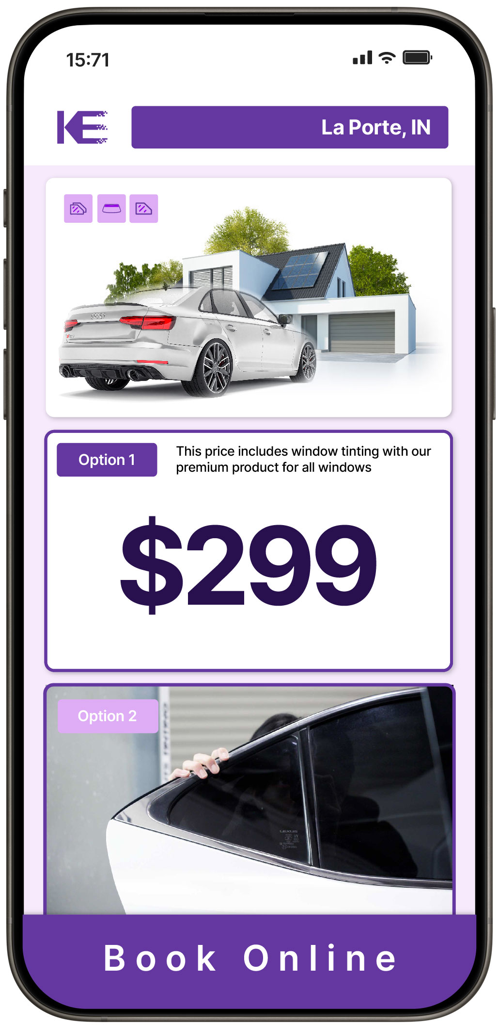 View Competitive Window Tinting Prices in La Porte, Indiana