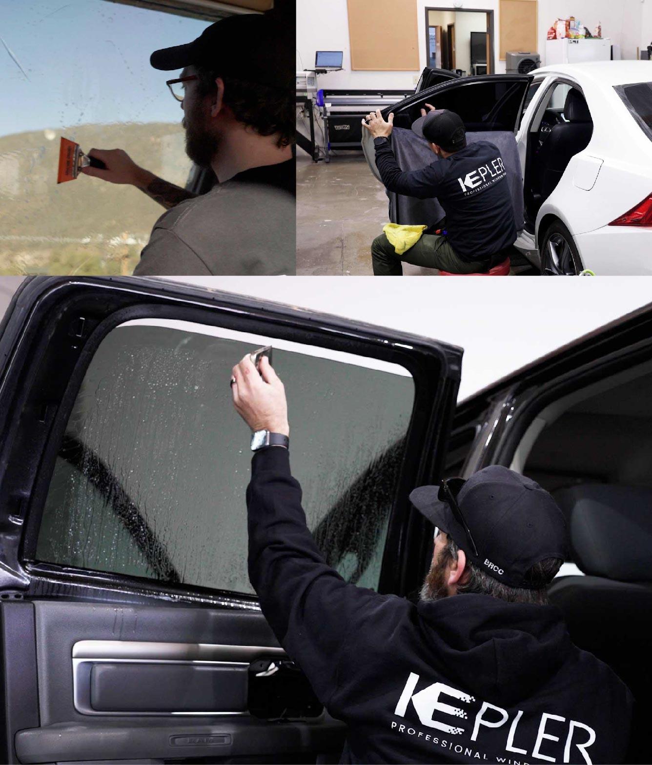 Kepler Window Tinting Specialists at Work in Waltham, Massachusetts