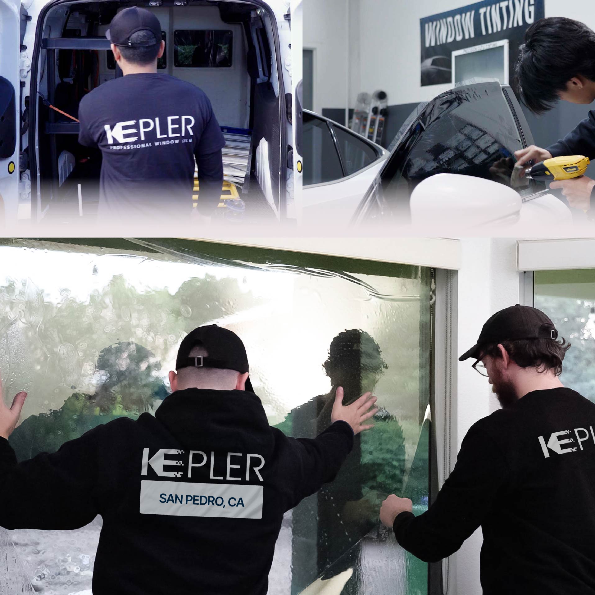 Kepler Specialist Performing Commercial Window Tinting in San Pedro San Pedro