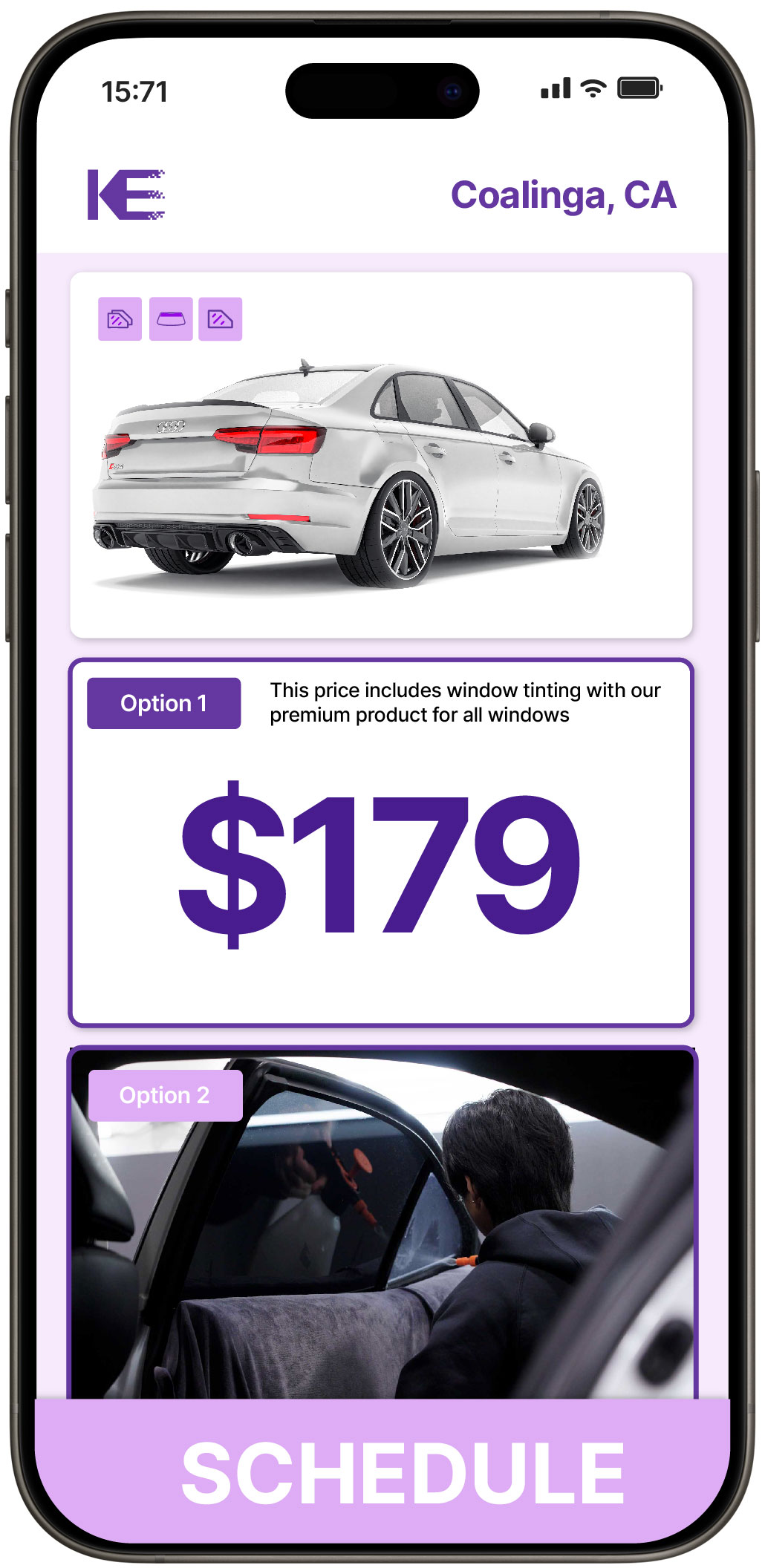 View Affordable Car Window Tinting Rates in Coalinga, California