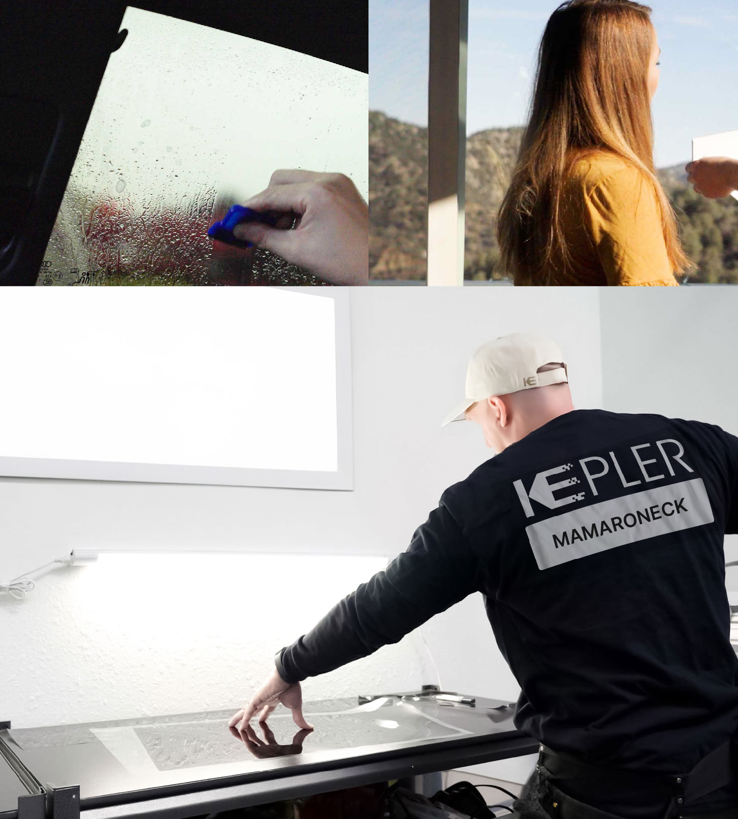 Window Tinting Specialist Cutting Film in Mamaroneck, New York