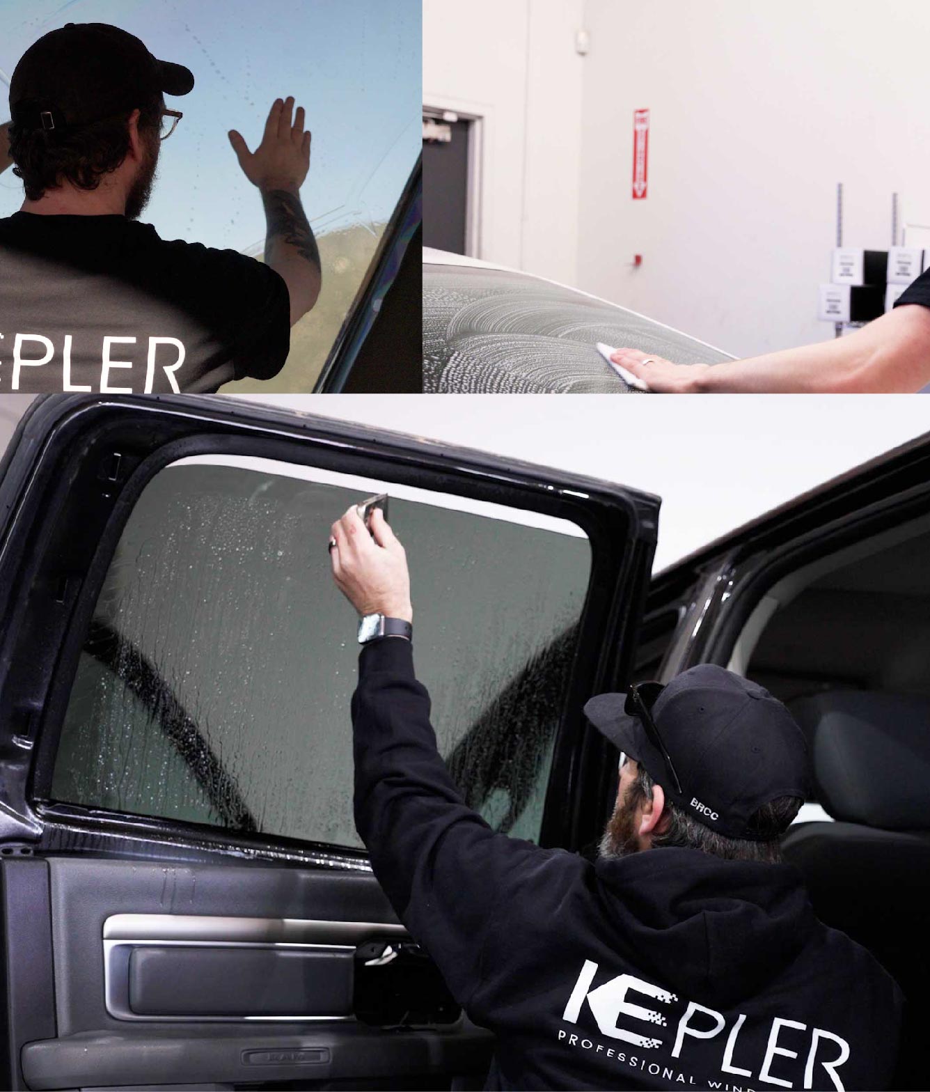 Kepler Window Tinting Specialists at Work in Manchester, New Hampshire