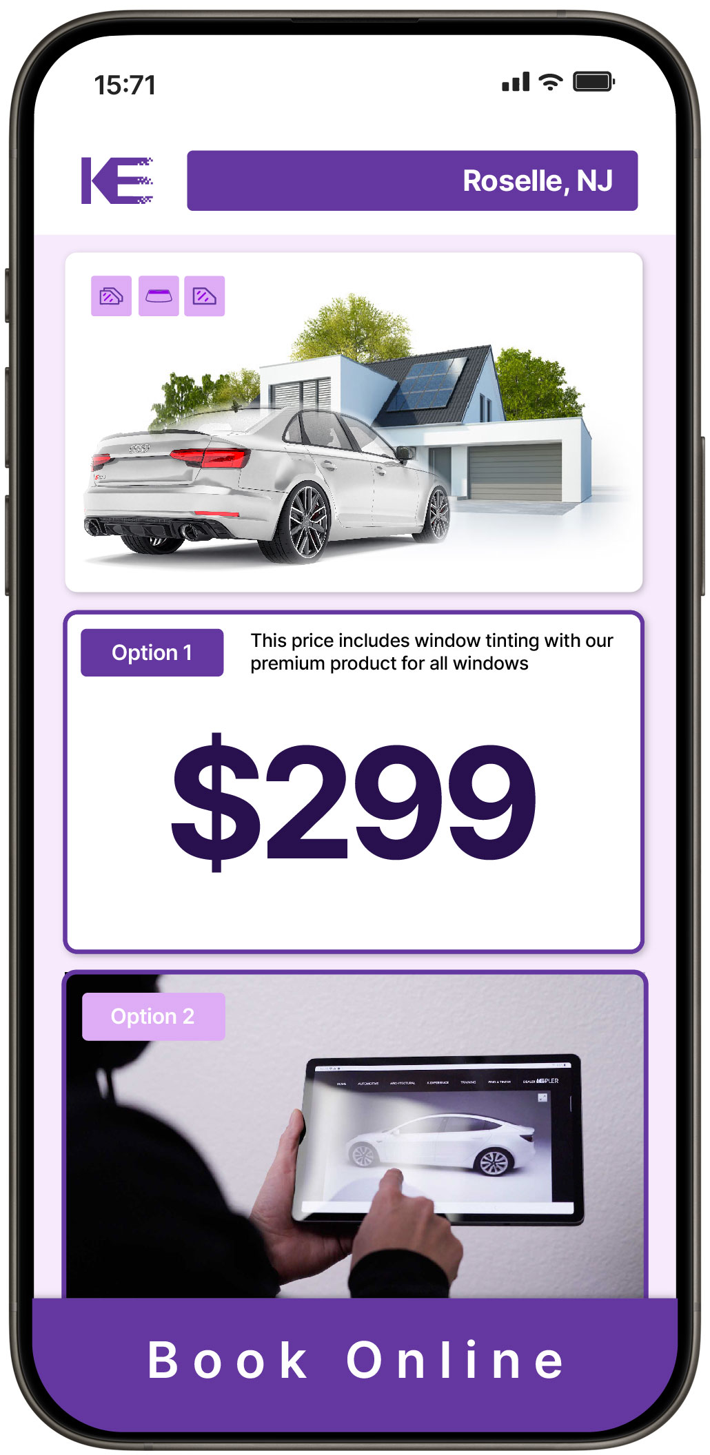 View Competitive Tesla Window Tinting Rates in Iselin, New Jersey