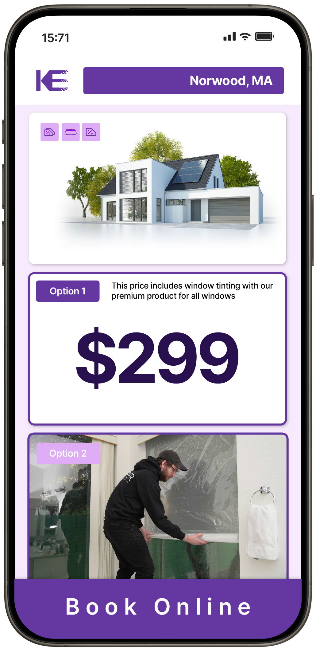 View Competitive Home Window Tinting Rates in Norwood, Massachusetts