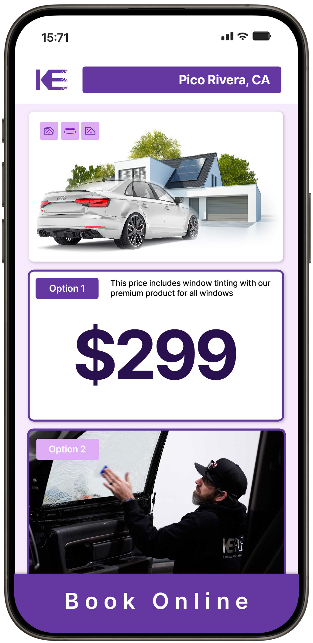 View Affordable Tesla Window Tinting Prices in Van Nuys, California