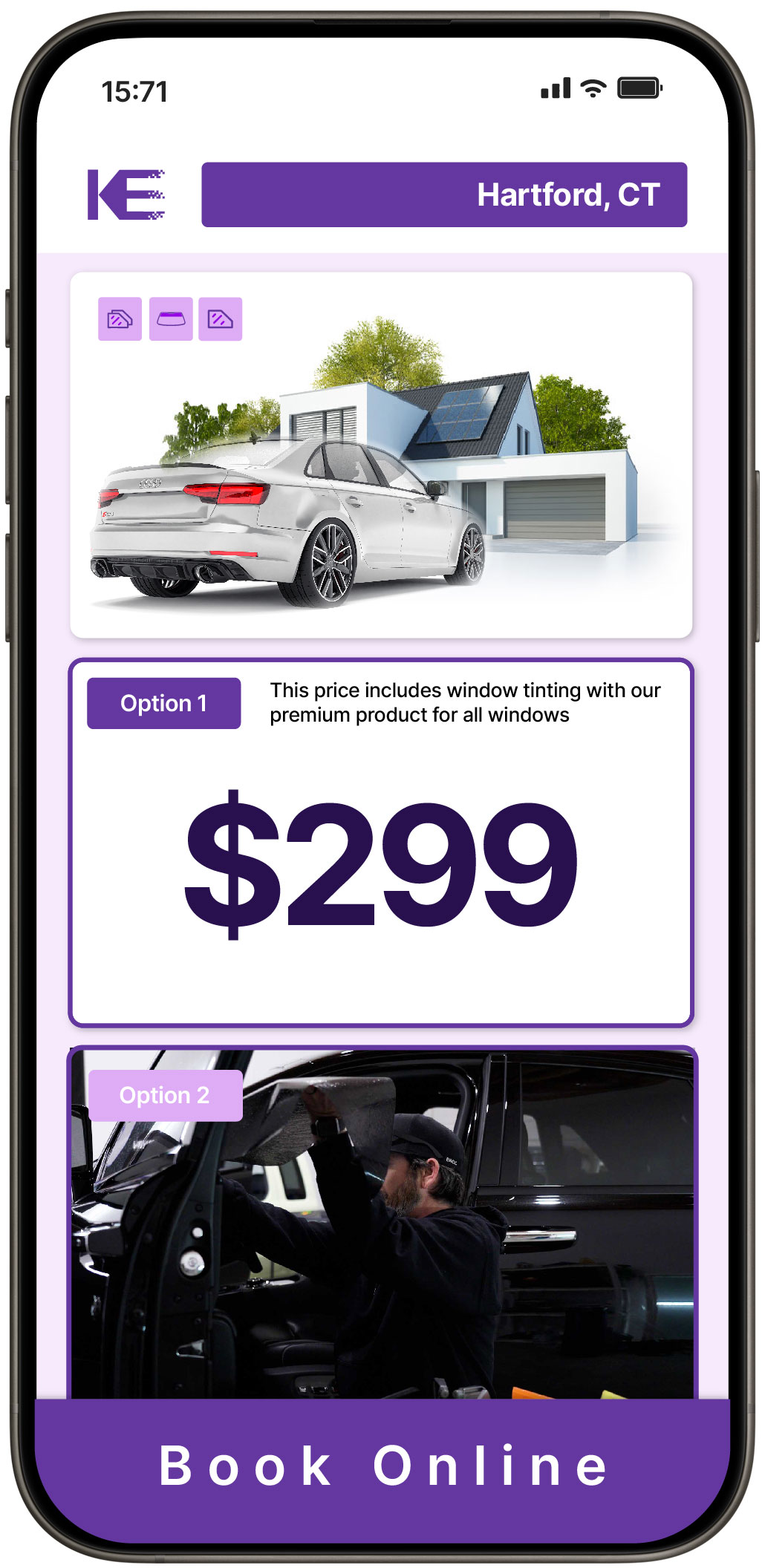 View Reasonable Tesla Window Tinting Costs in Middletown, Connecticut
