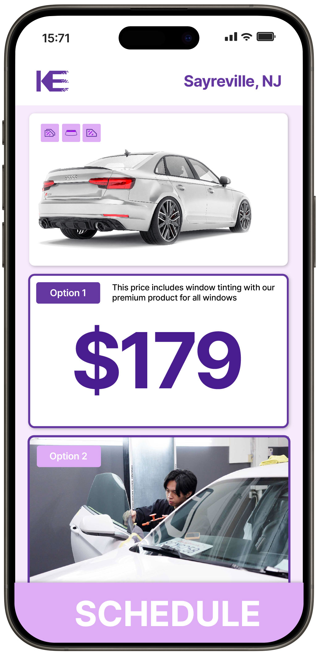 View Competitive Car Window Tinting Rates in Sayreville, New Jersey