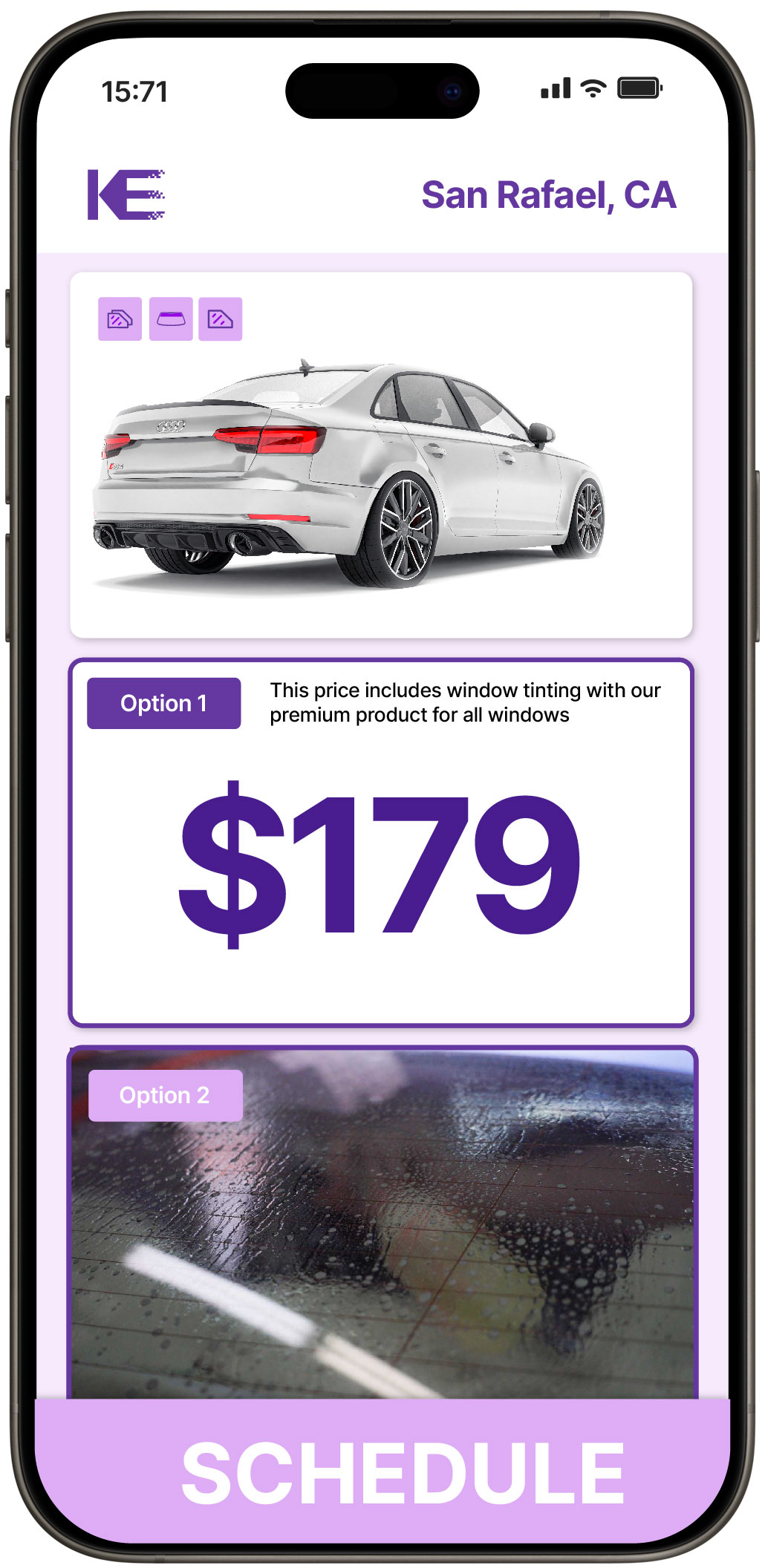 View Competitive Car Window Tinting Rates in San Rafael, California