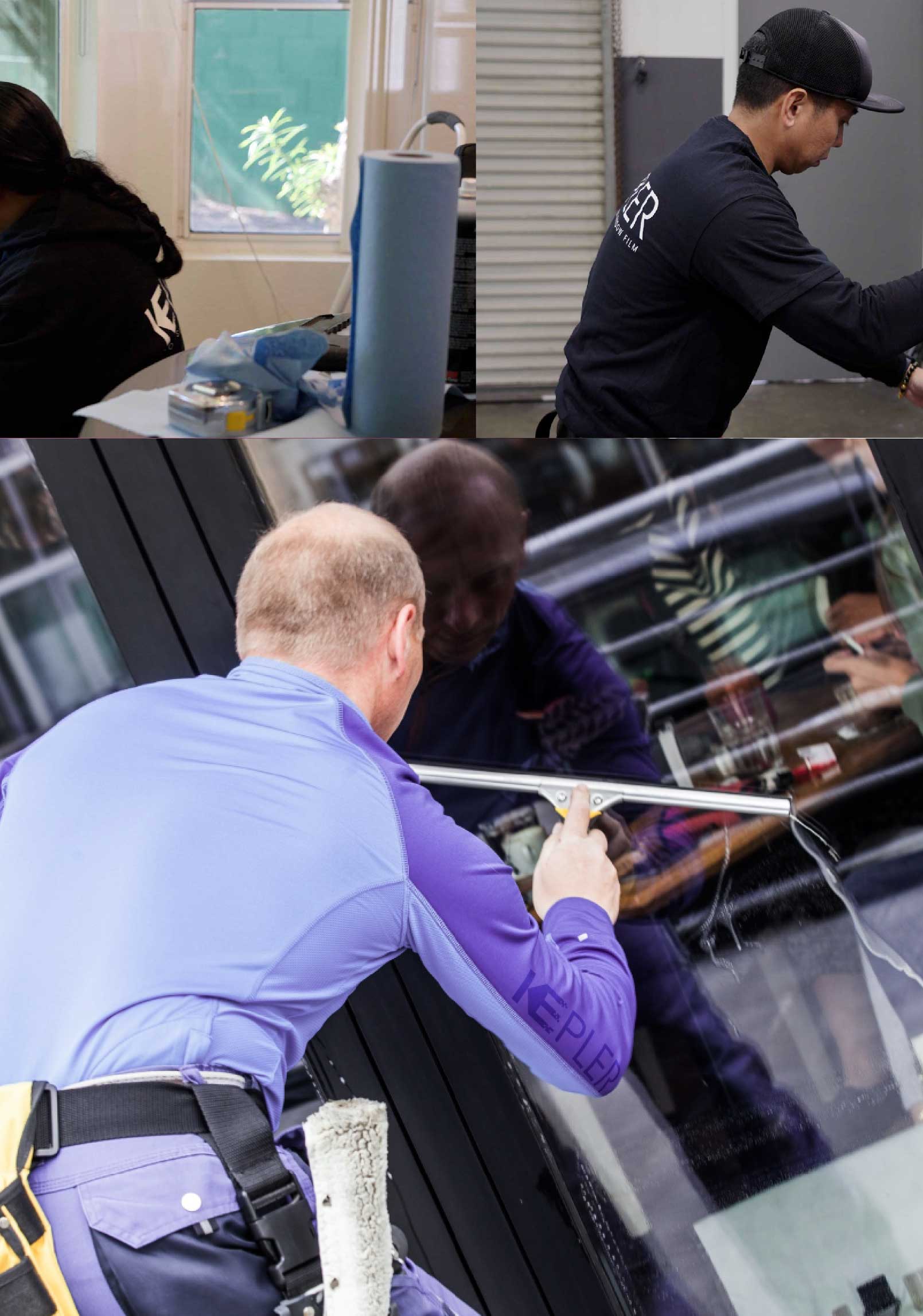 Kepler Expert Applying Anti-Graffiti Window Film to a Hazelwood Shop Front