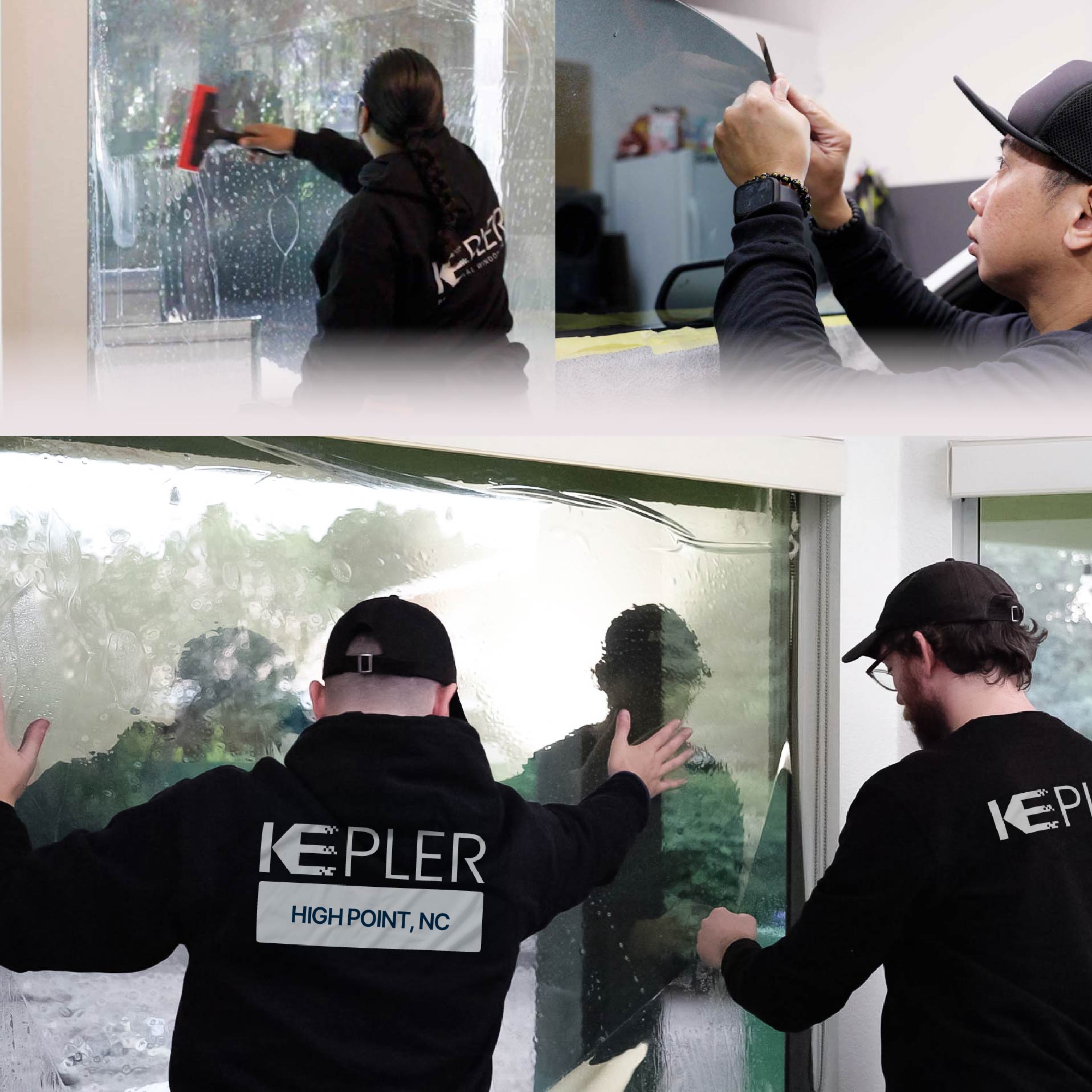 Kepler Specialist Performing Commercial Window Tinting in High Point High Point