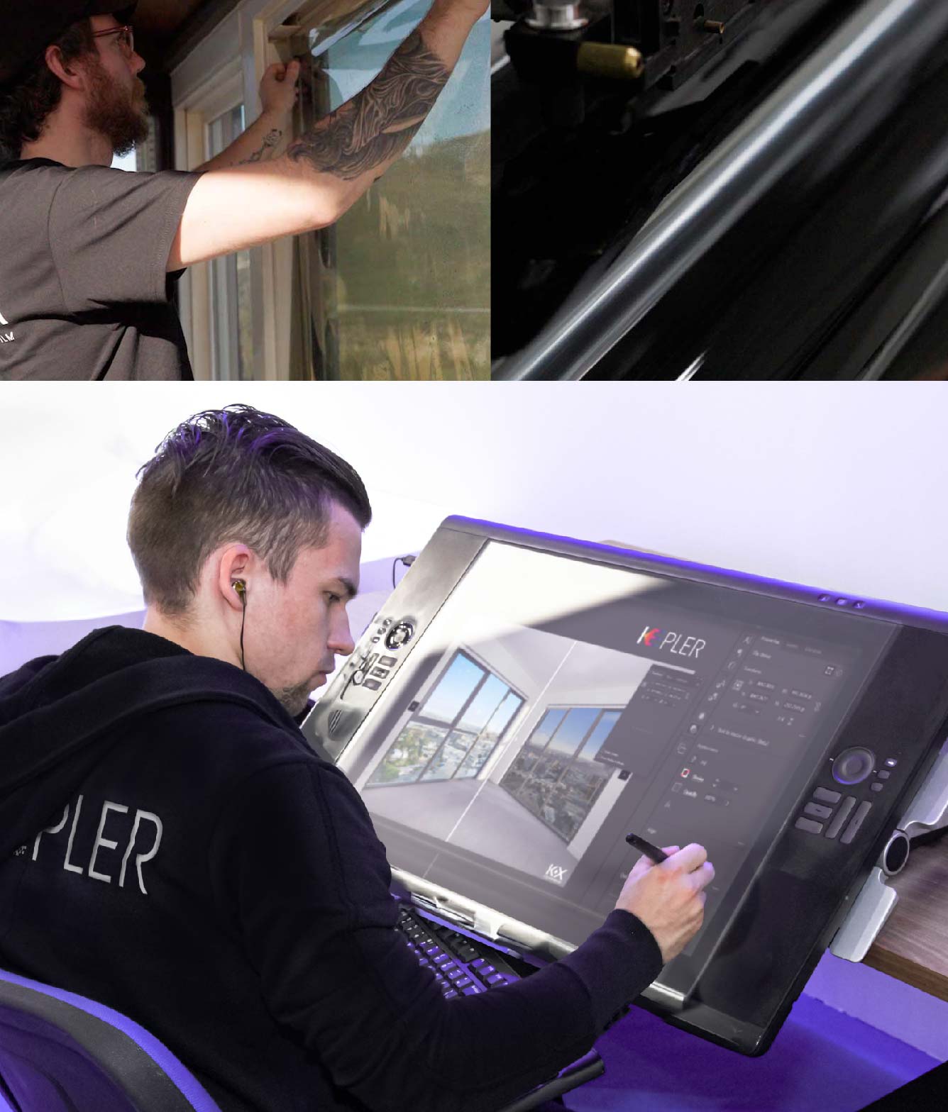 Kepler Specialist Performing Commercial Window Tinting in Auburn Auburn