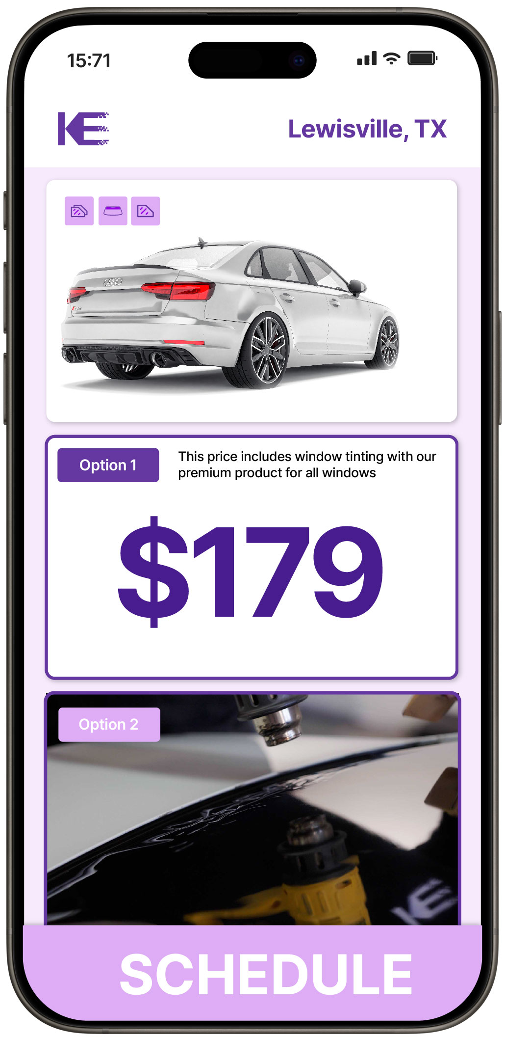 View Competitive Car Window Tinting Prices in Lewisville, Texas