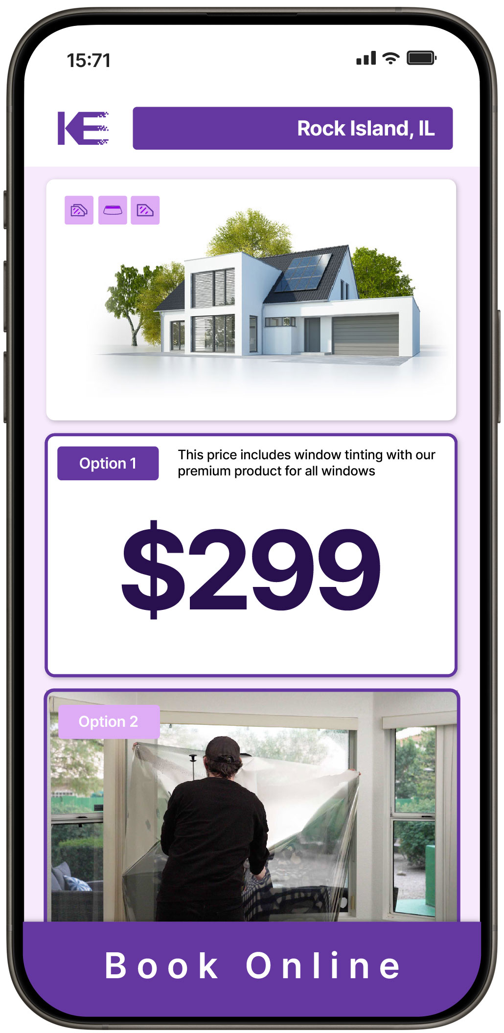 View Reasonable Home Window Tinting Prices in Rock Island, Illinois