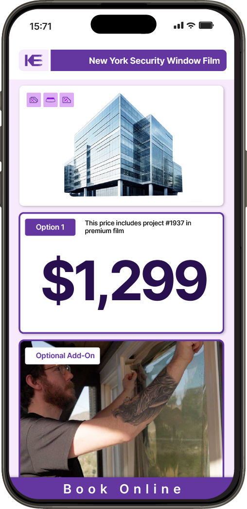 Get Security Window Film Pricing on Your Phone in New York