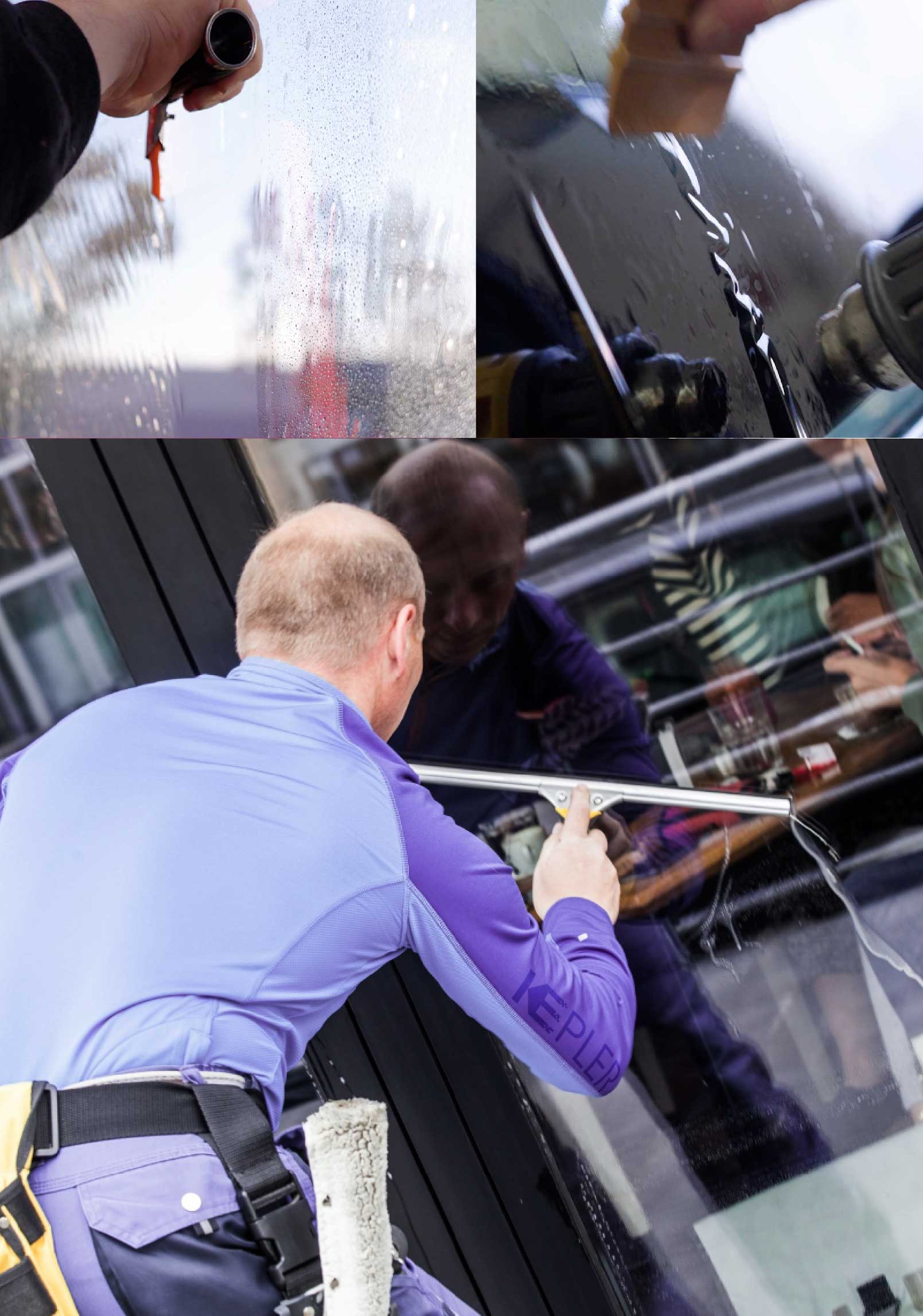 Kepler Professional Applying Anti-Graffiti Window Film to a Brookhaven Shop Front