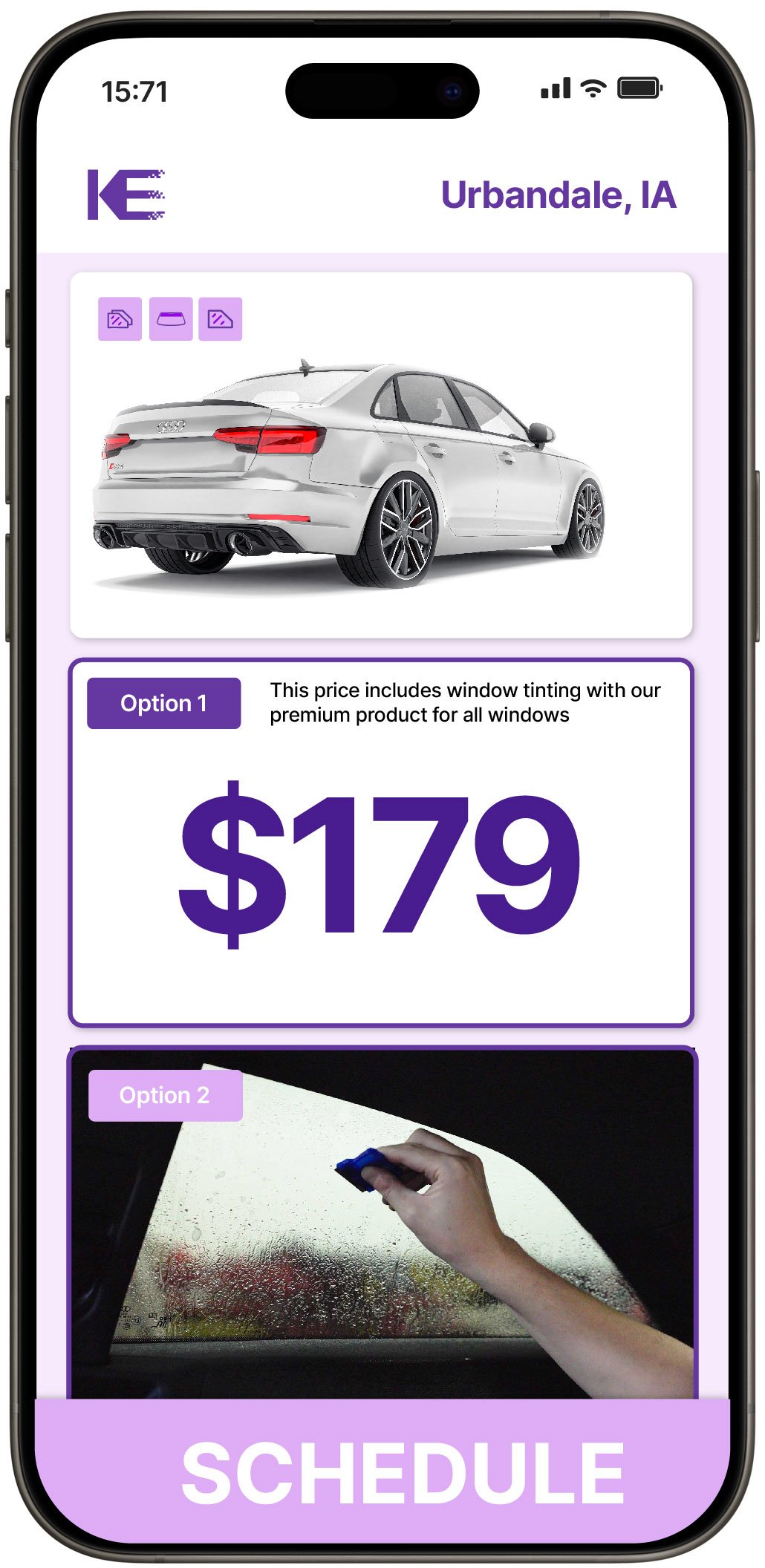 View Reasonable Car Window Tinting Prices in Urbandale, Iowa