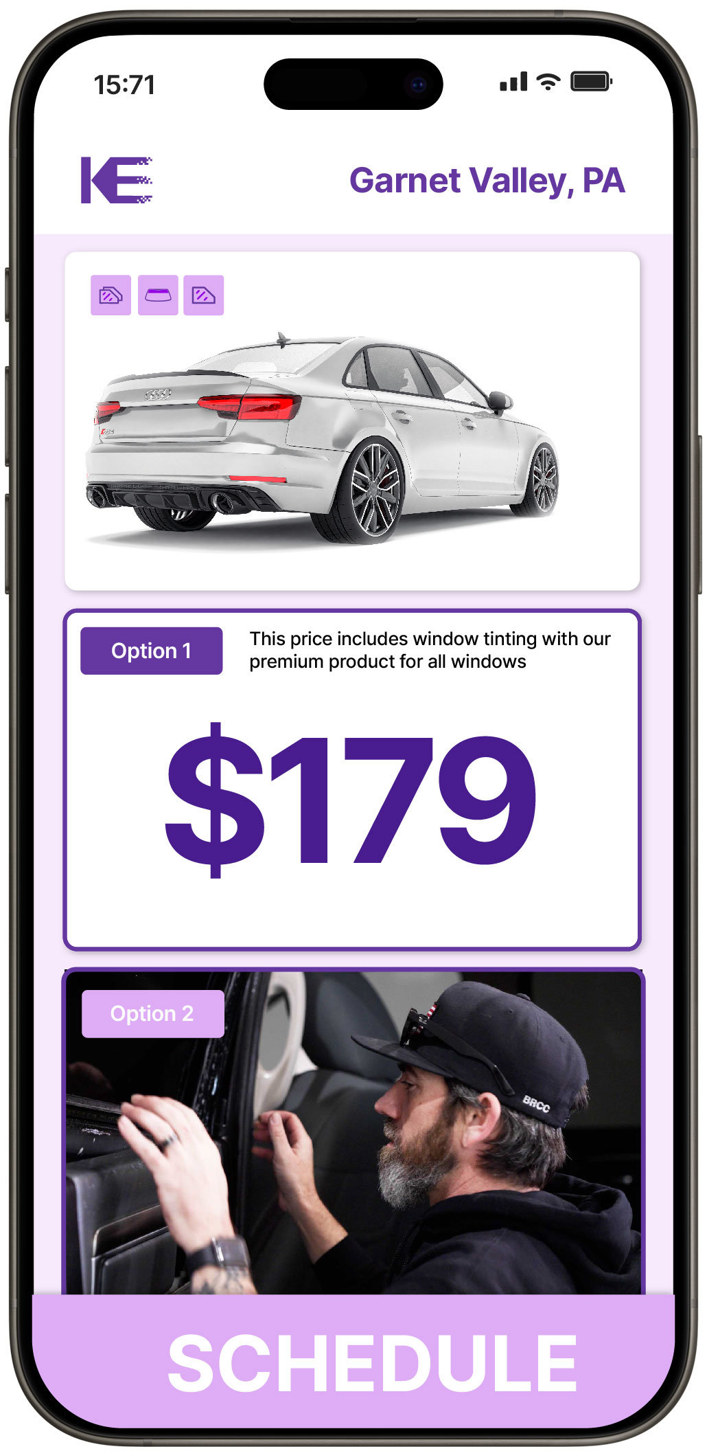 View Competitive Car Window Tinting Costs in Garnet Valley, Pennsylvania