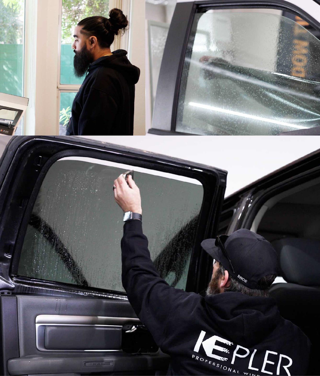 Kepler Window Tinting Specialists at Work in Trumbull, Connecticut