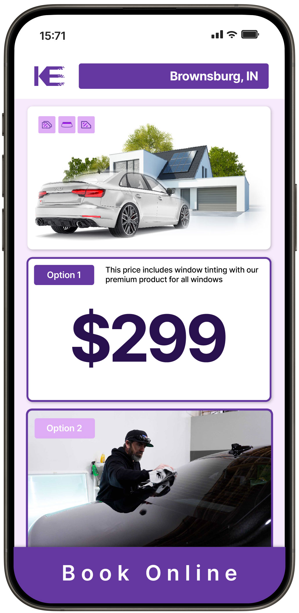 View Reasonable Tesla Window Tinting Rates in Griffith, Indiana