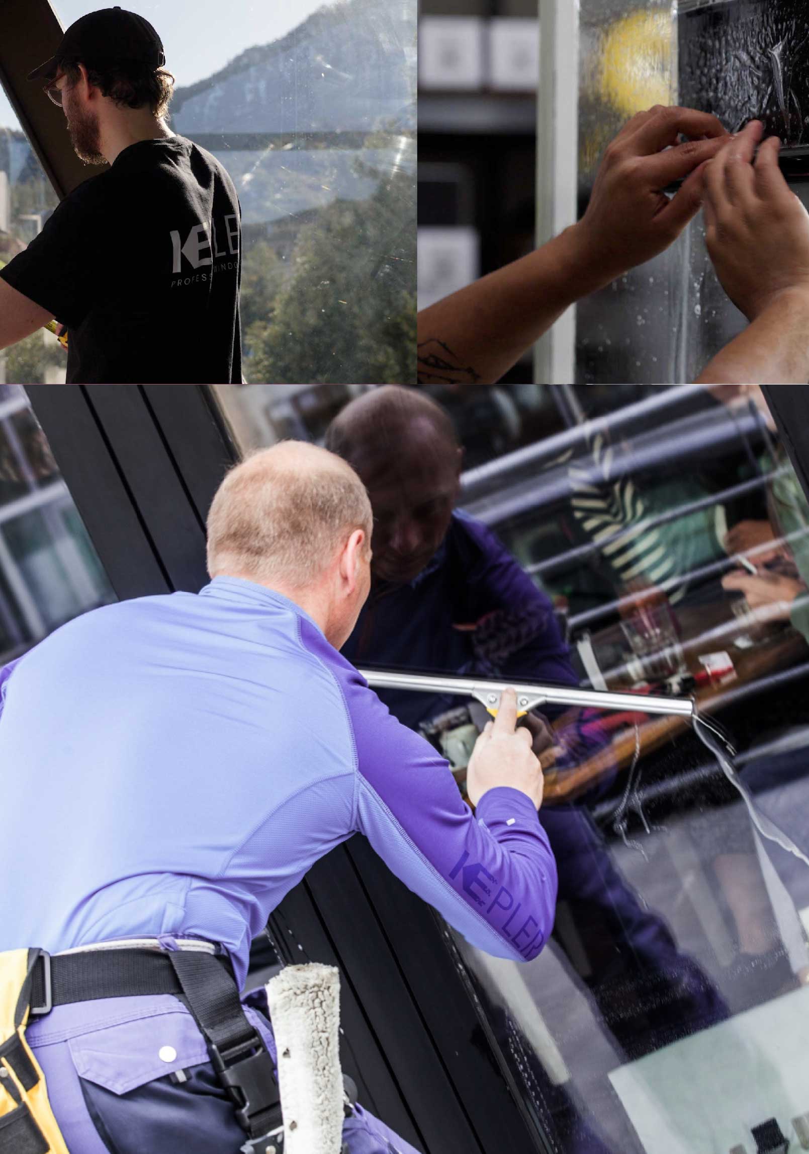 Kepler Expert Applying Anti-Graffiti Window Film to a Pleasant Prairie Shop Front