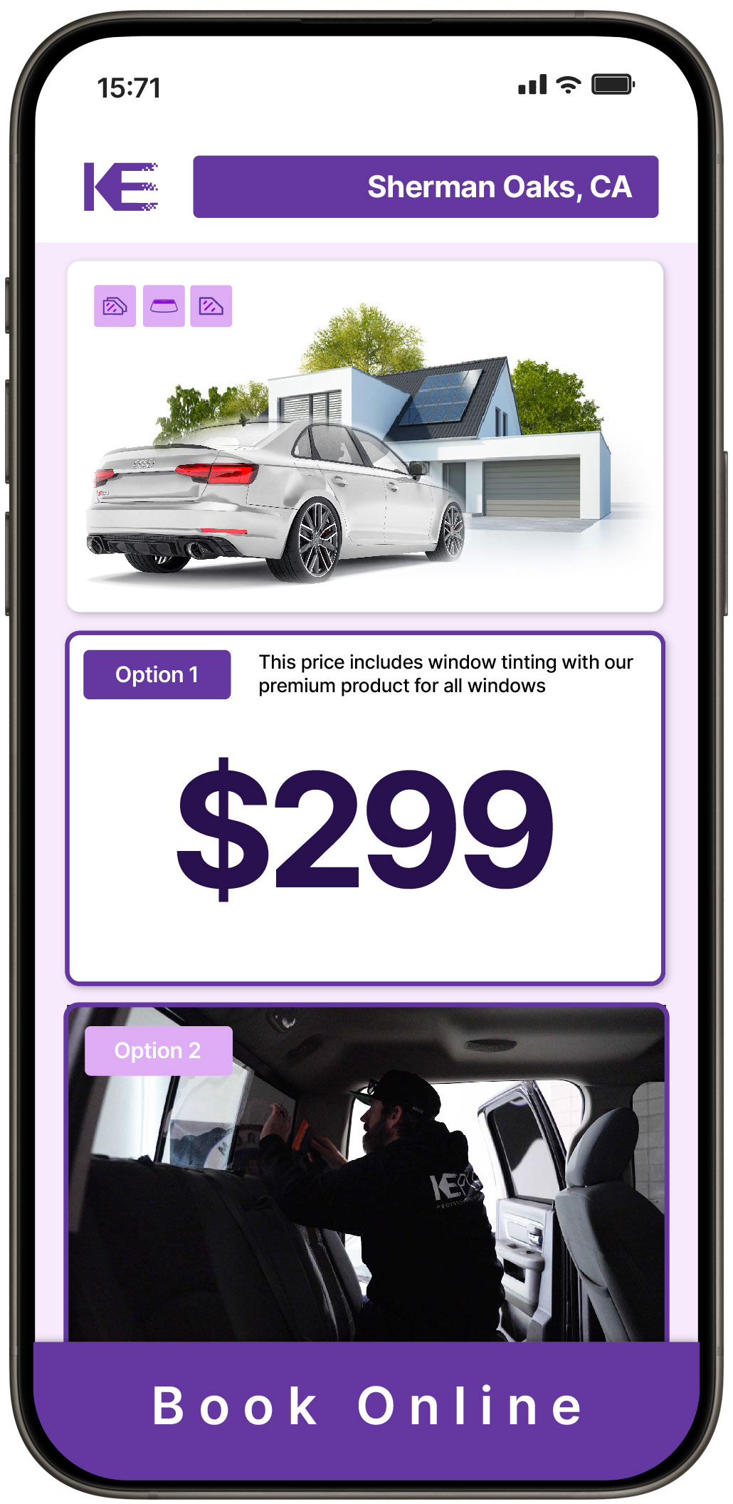 View Affordable Tesla Window Tinting Rates in Fillmore, California