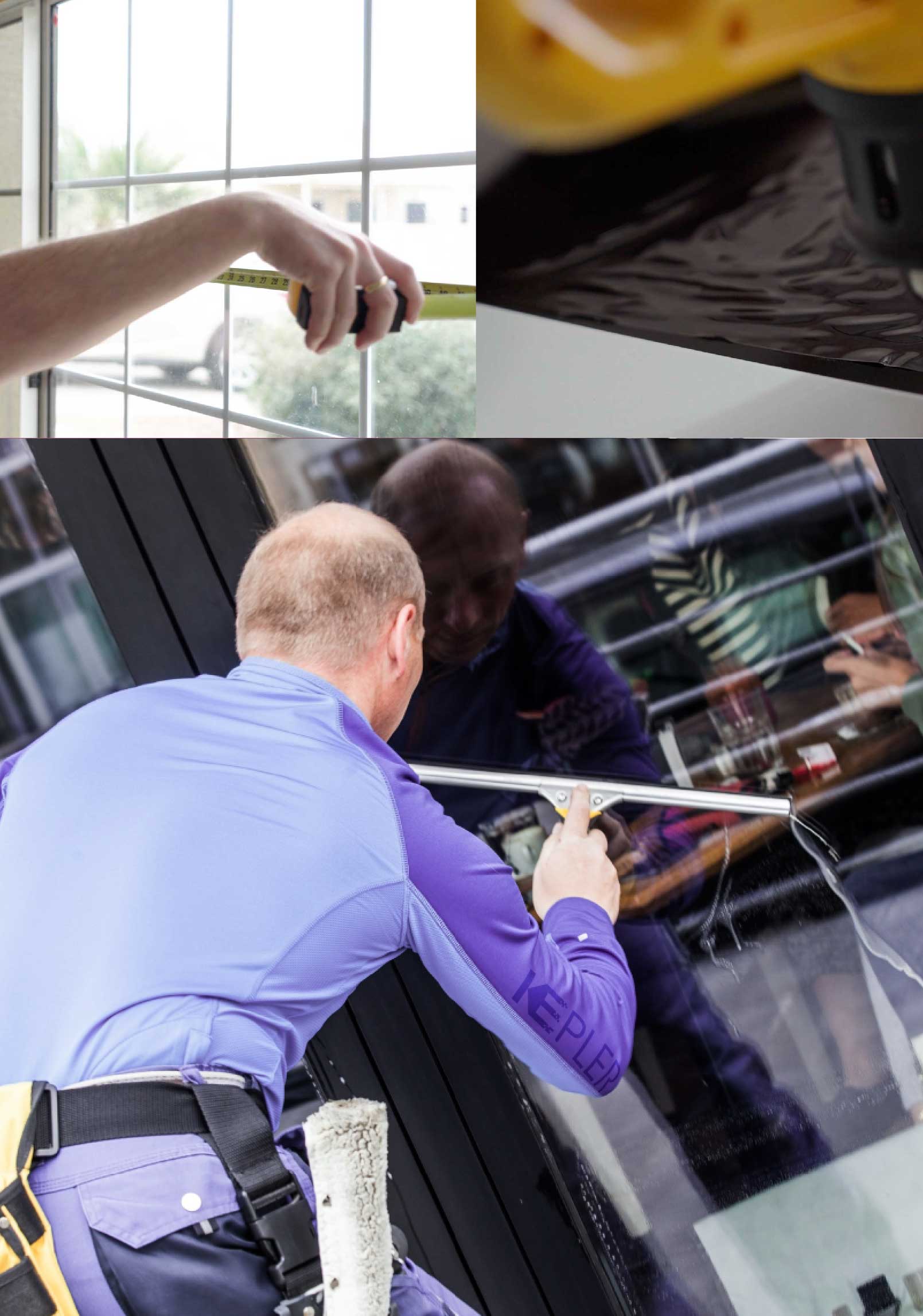 Kepler Professional Applying Anti-Graffiti Window Film to a Norfolk Shop Front