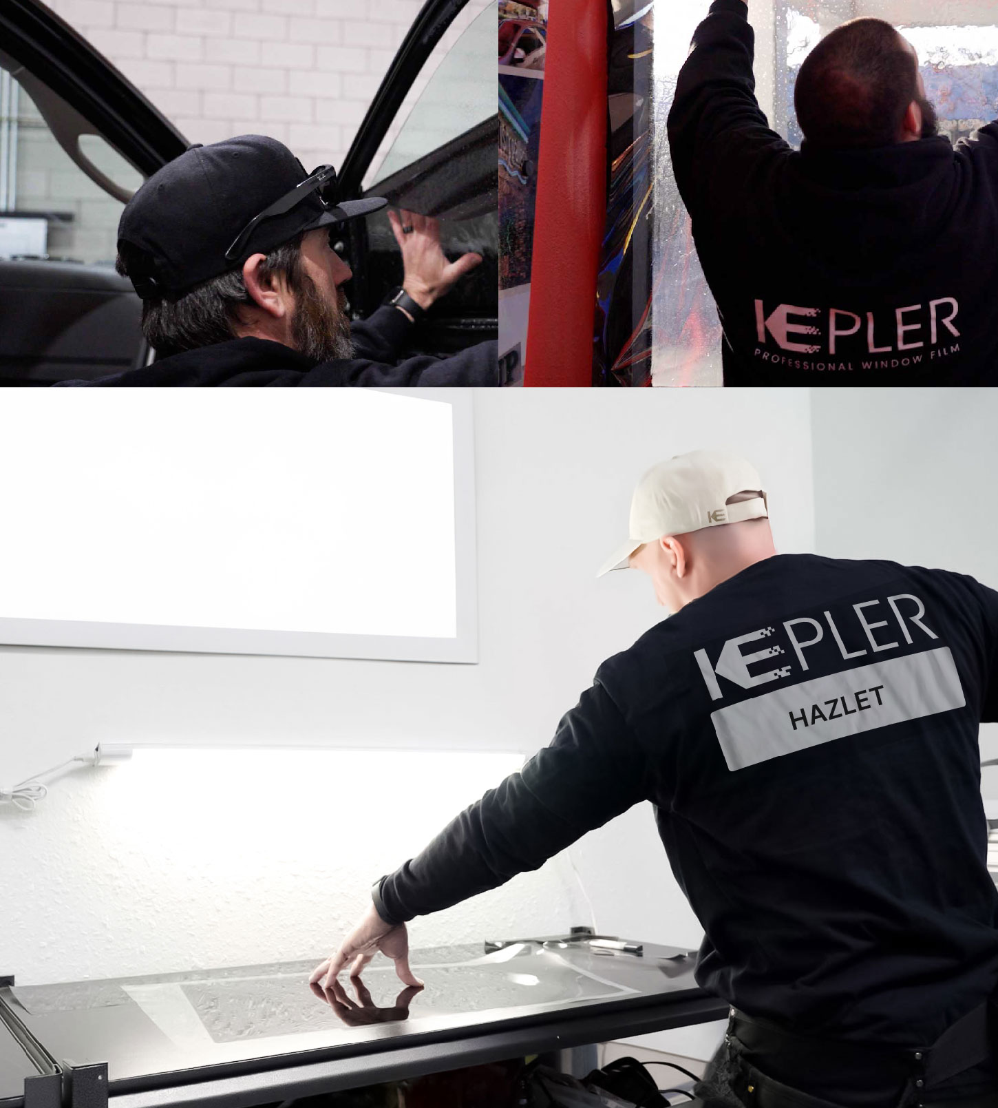 Window Tinting Specialist Cutting Film in Hazlet, New Jersey