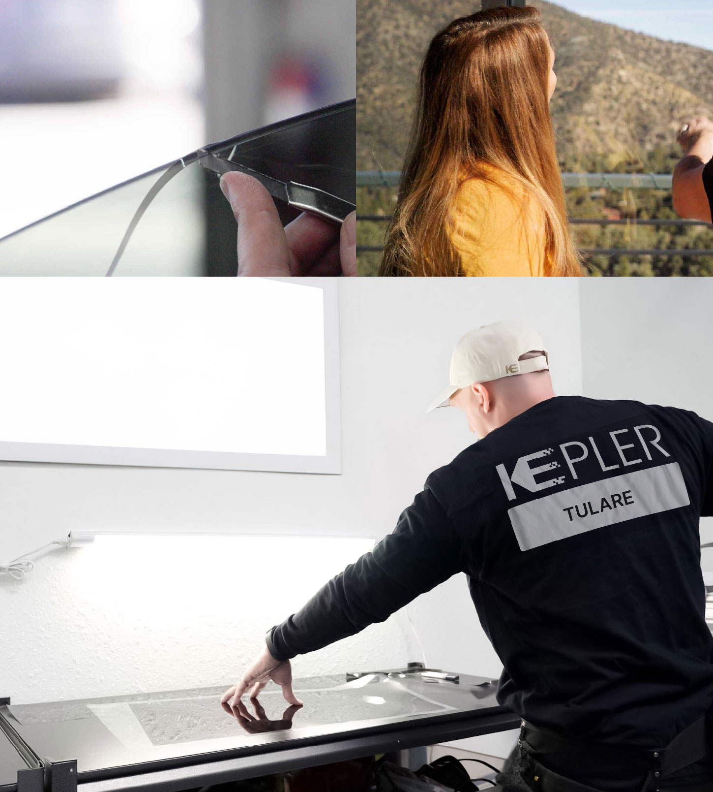 Window Tinting Specialist Cutting Film in Tulare, California