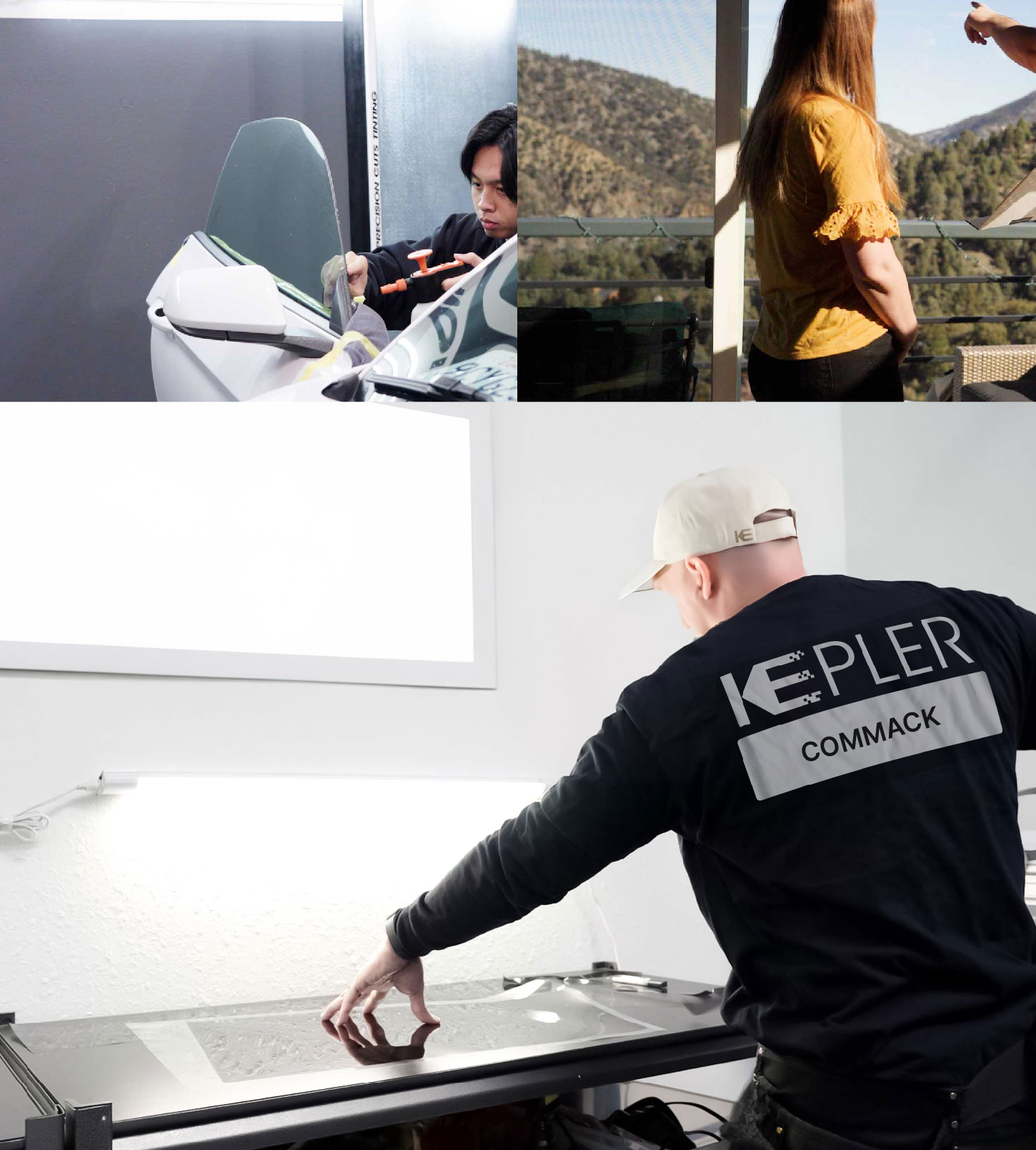 Window Tinting Specialist Cutting Film in Commack, New York