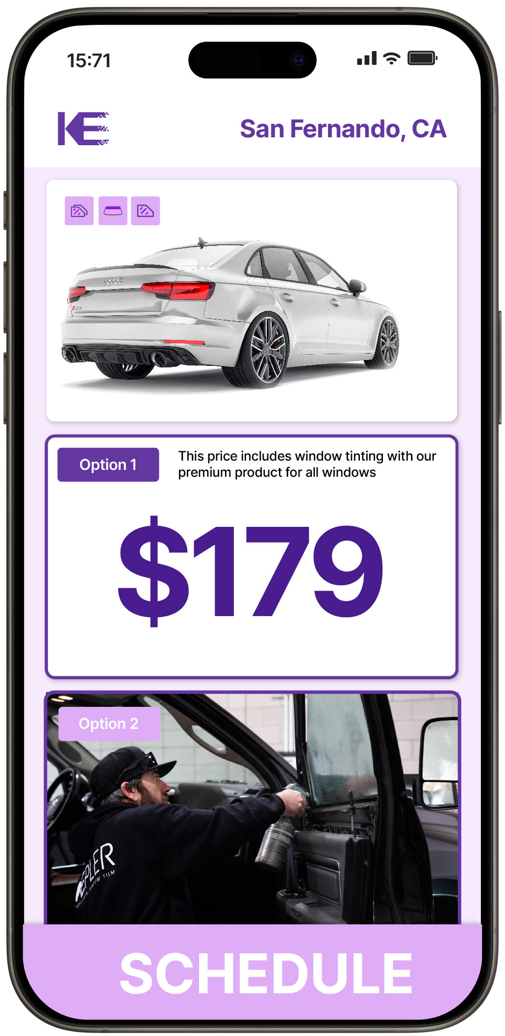 View Competitive Car Window Tinting Prices in San Fernando, California