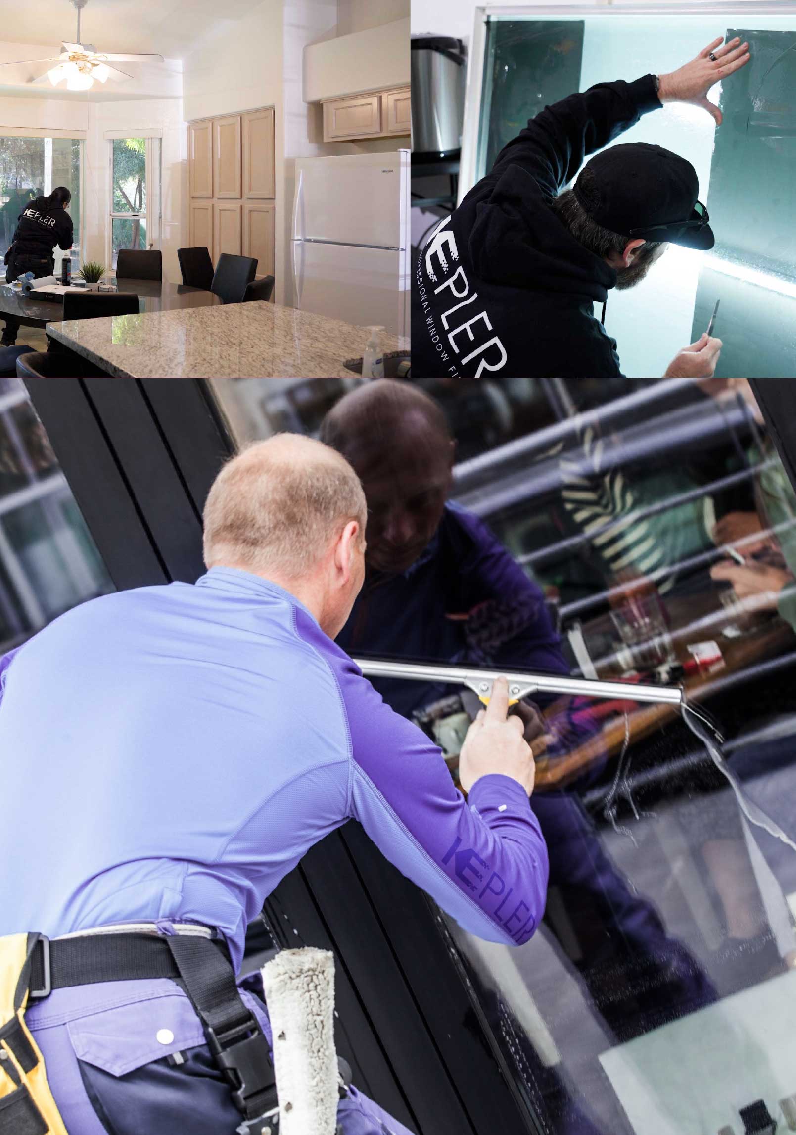Kepler Expert Applying Anti-Graffiti Window Film to a Saint George Shop Front