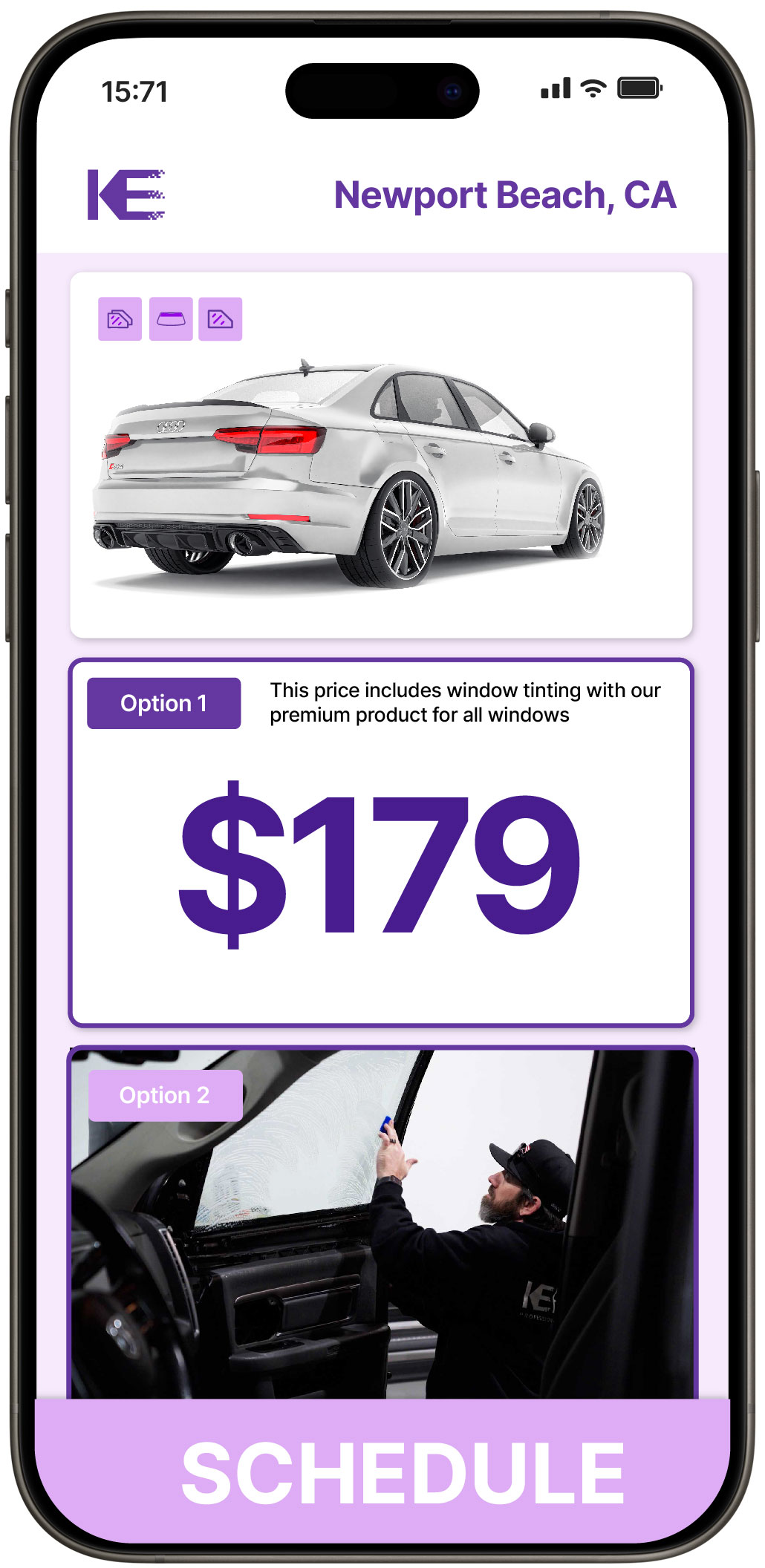 View Competitive Car Window Tinting Costs in Newport Beach, California