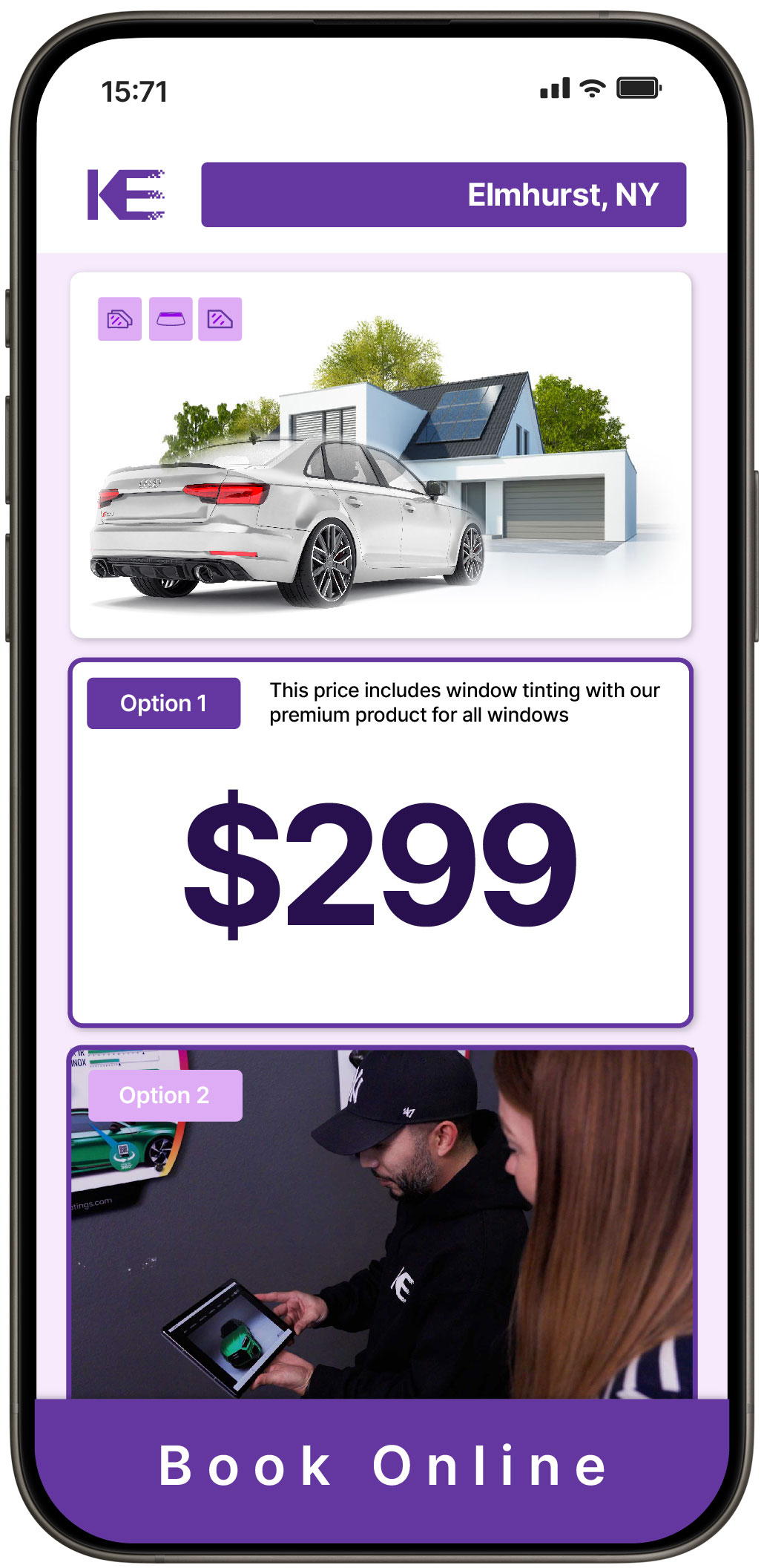 View Competitive Tesla Window Tinting Costs in Rochester, New York
