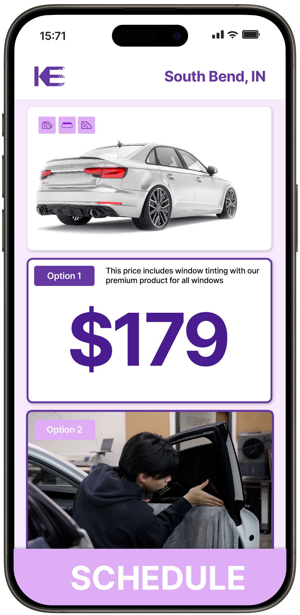 View Reasonable Car Window Tinting Rates in South Bend, Indiana