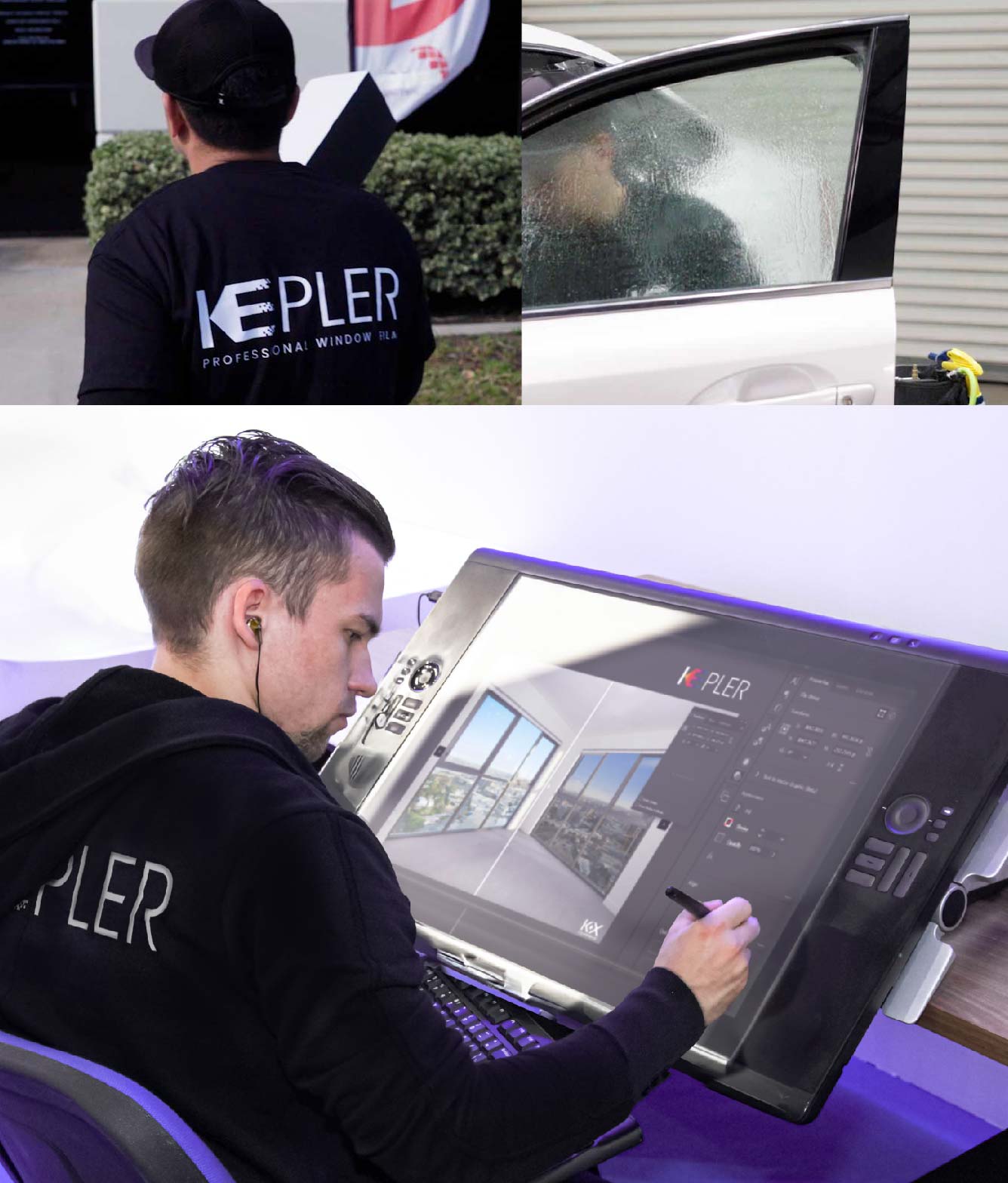 Kepler Specialist Performing Commercial Window Tinting in Hazleton Hazleton