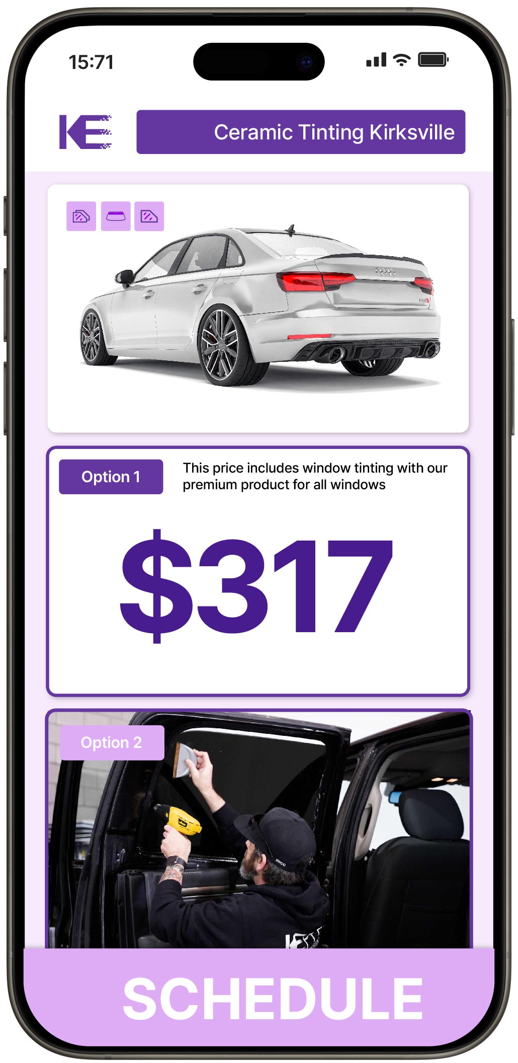 View Competitive Ceramic Window Tinting Costs in Kirksville, Missouri