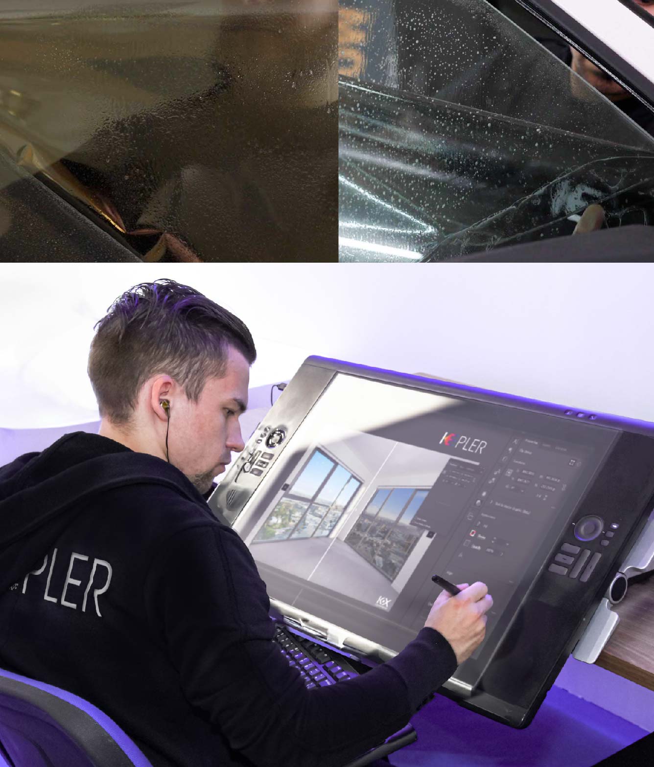 Kepler Specialist Performing Commercial Window Tinting in Cedar Rapids Cedar Rapids