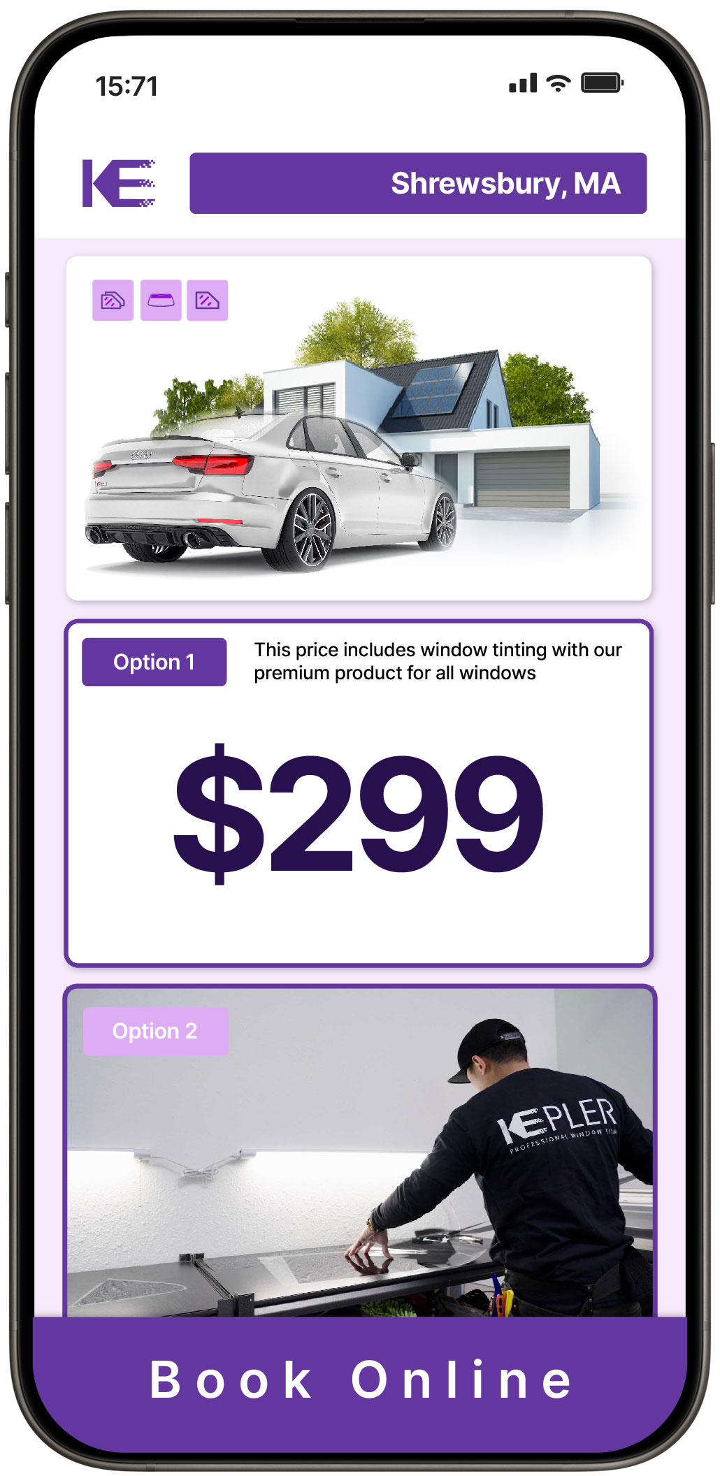 View Competitive Window Tinting Prices in Shrewsbury, Massachusetts