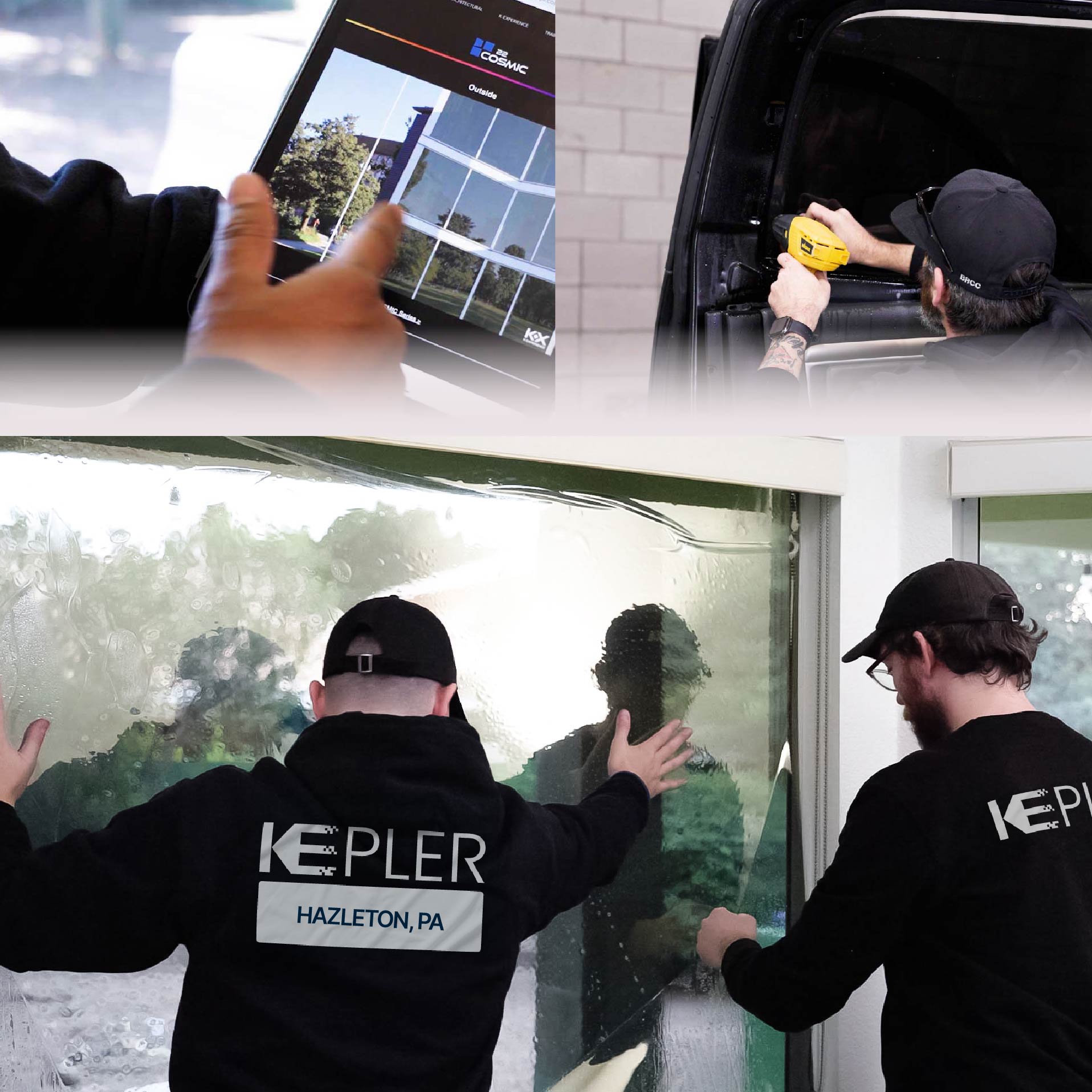 Kepler Specialist Performing Commercial Window Tinting in Hazleton Hazleton