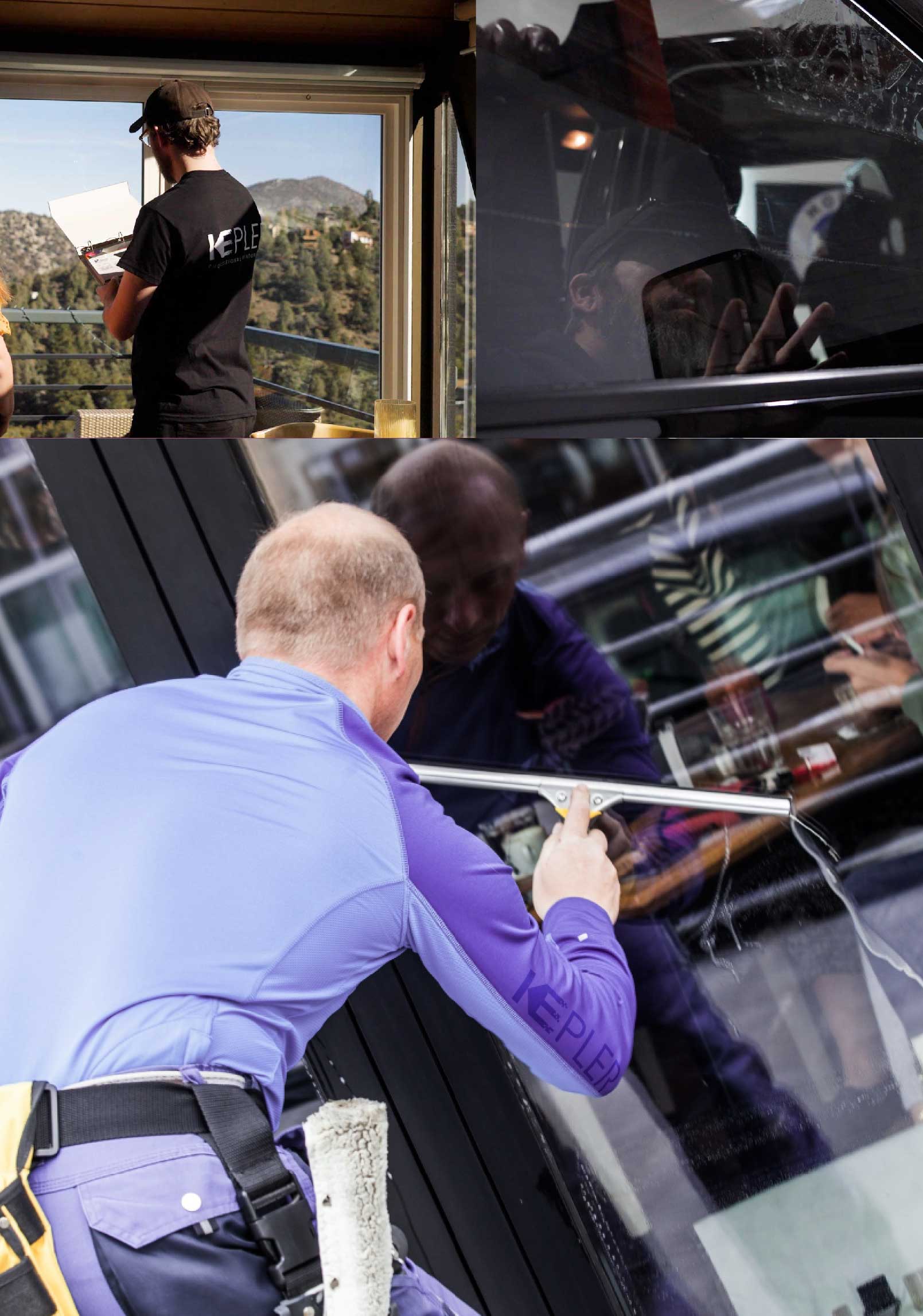 Kepler Expert Applying Anti-Graffiti Window Film to a Los Altos Shop Front