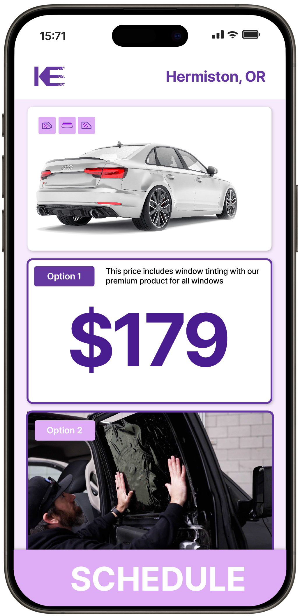 View Affordable Car Window Tinting Rates in Hermiston, Oregon