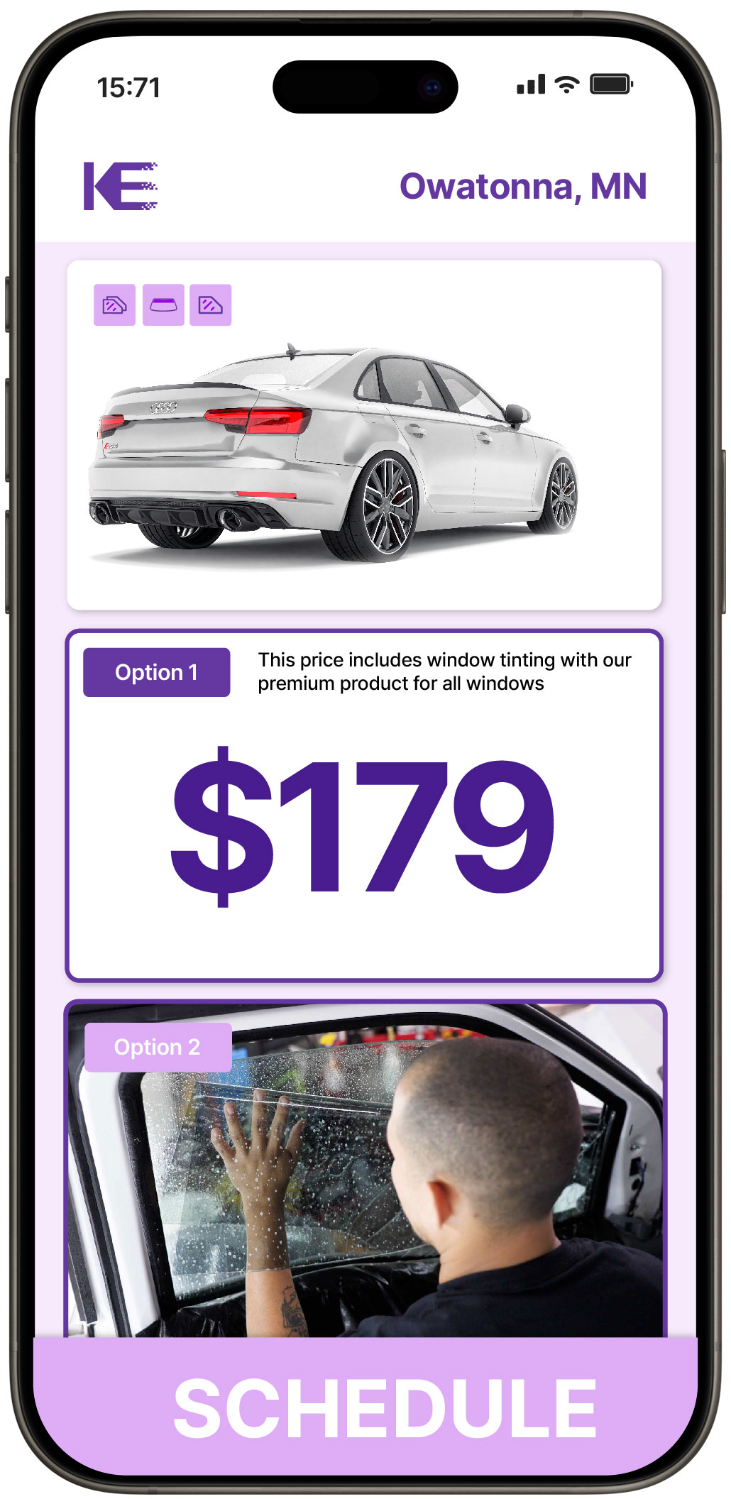 View Competitive Car Window Tinting Costs in Owatonna, Minnesota
