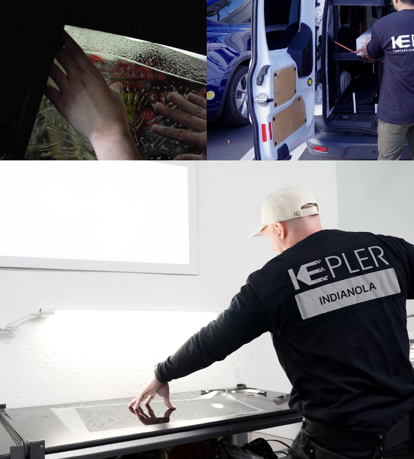 Window Tinting Specialist Cutting Film in Indianola, Iowa