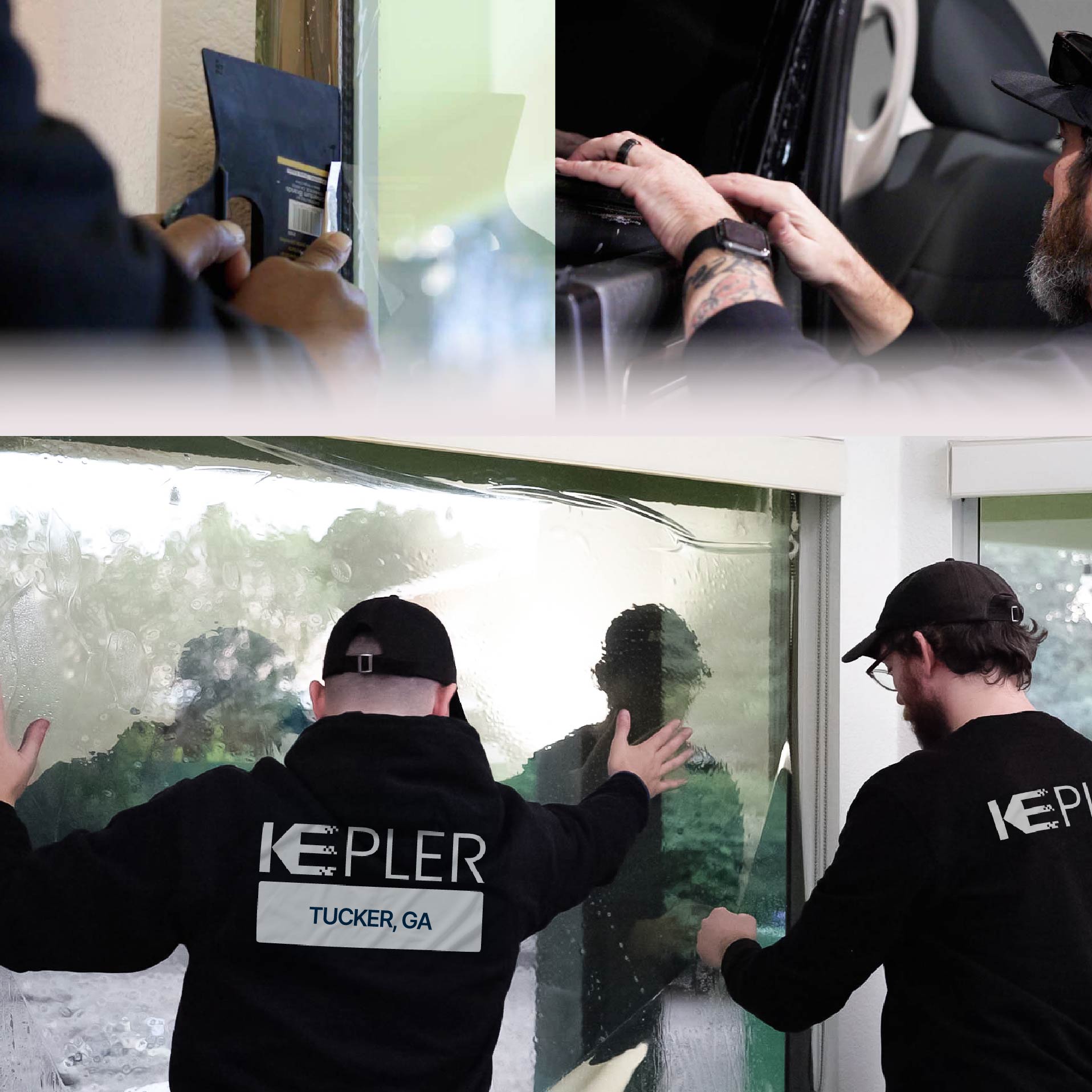 Kepler Specialist Performing Commercial Window Tinting in Tucker Tucker
